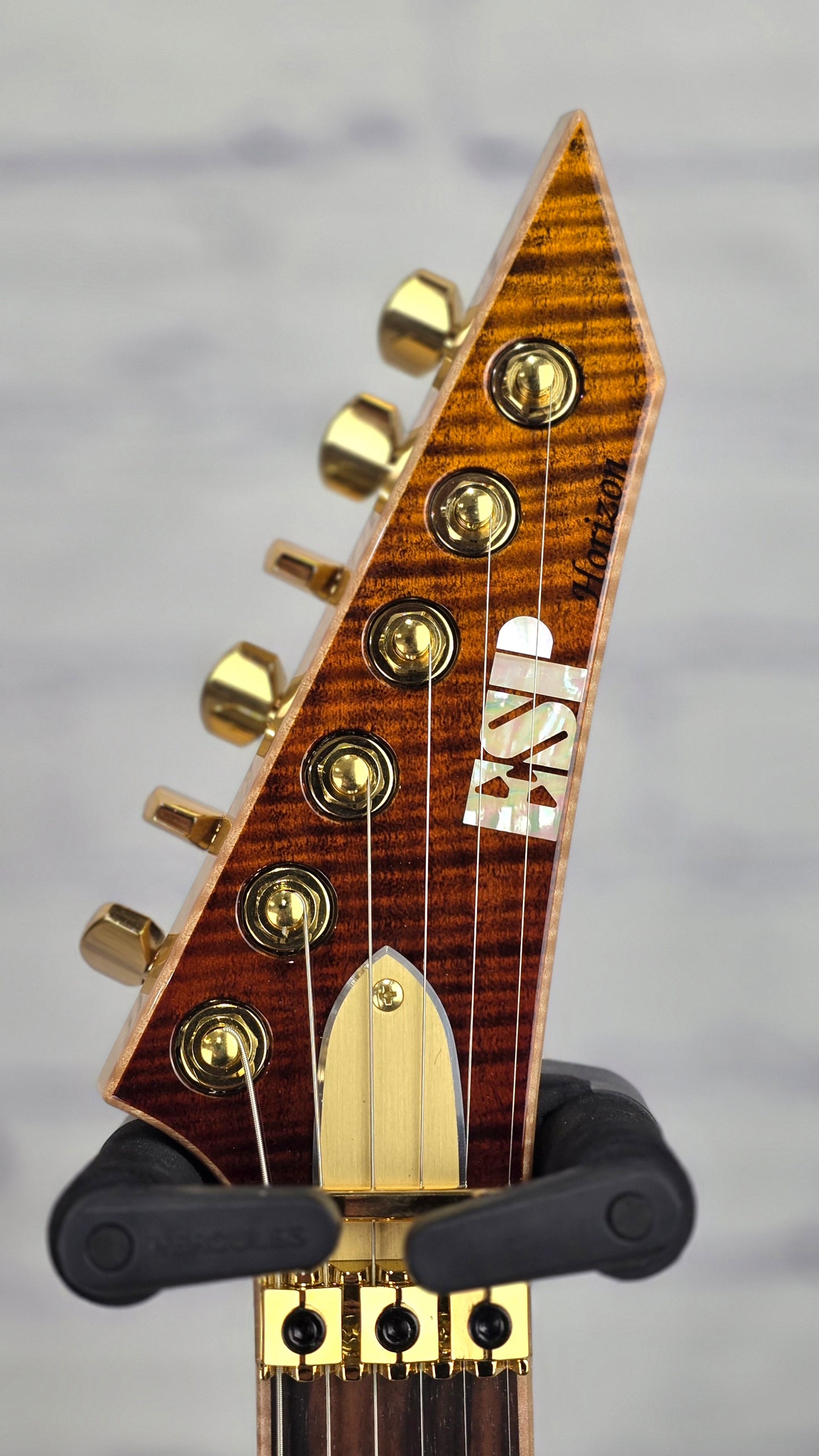 ESP Custom Shop 50th Anniversary Horizon CTM 6 String Electric Guitar Flamed Maple Antique Brown Reverse Burst