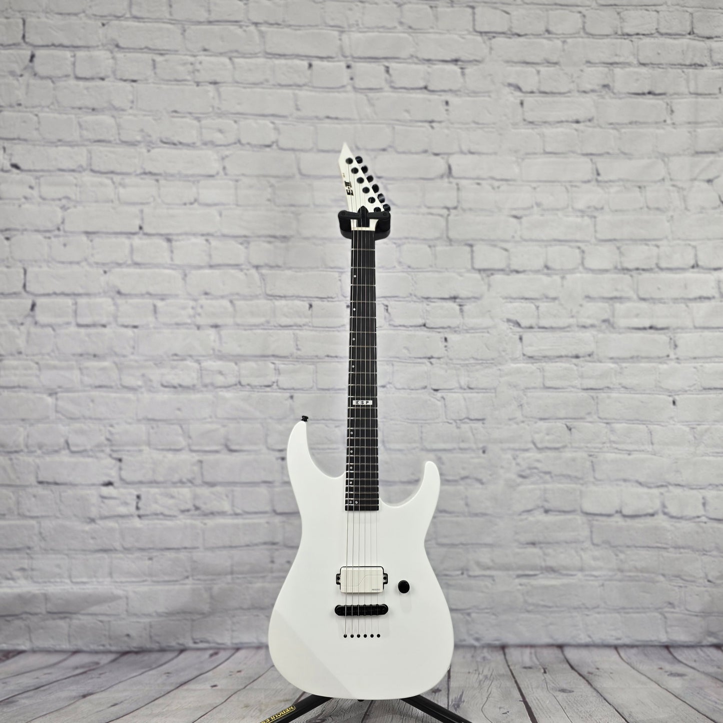 ESP E-II M-I 6 String Electric Guitar Snow White