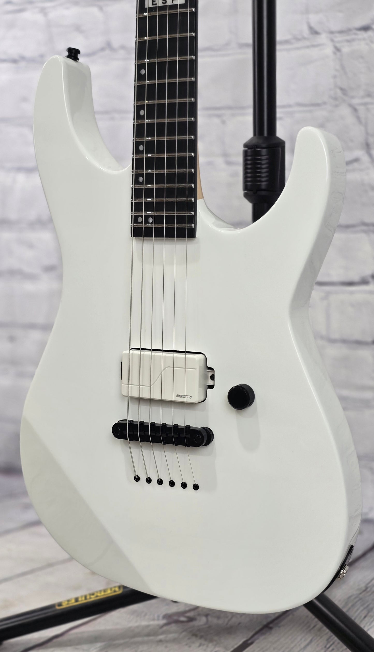 ESP E-II M-I 6 String Electric Guitar Snow White
