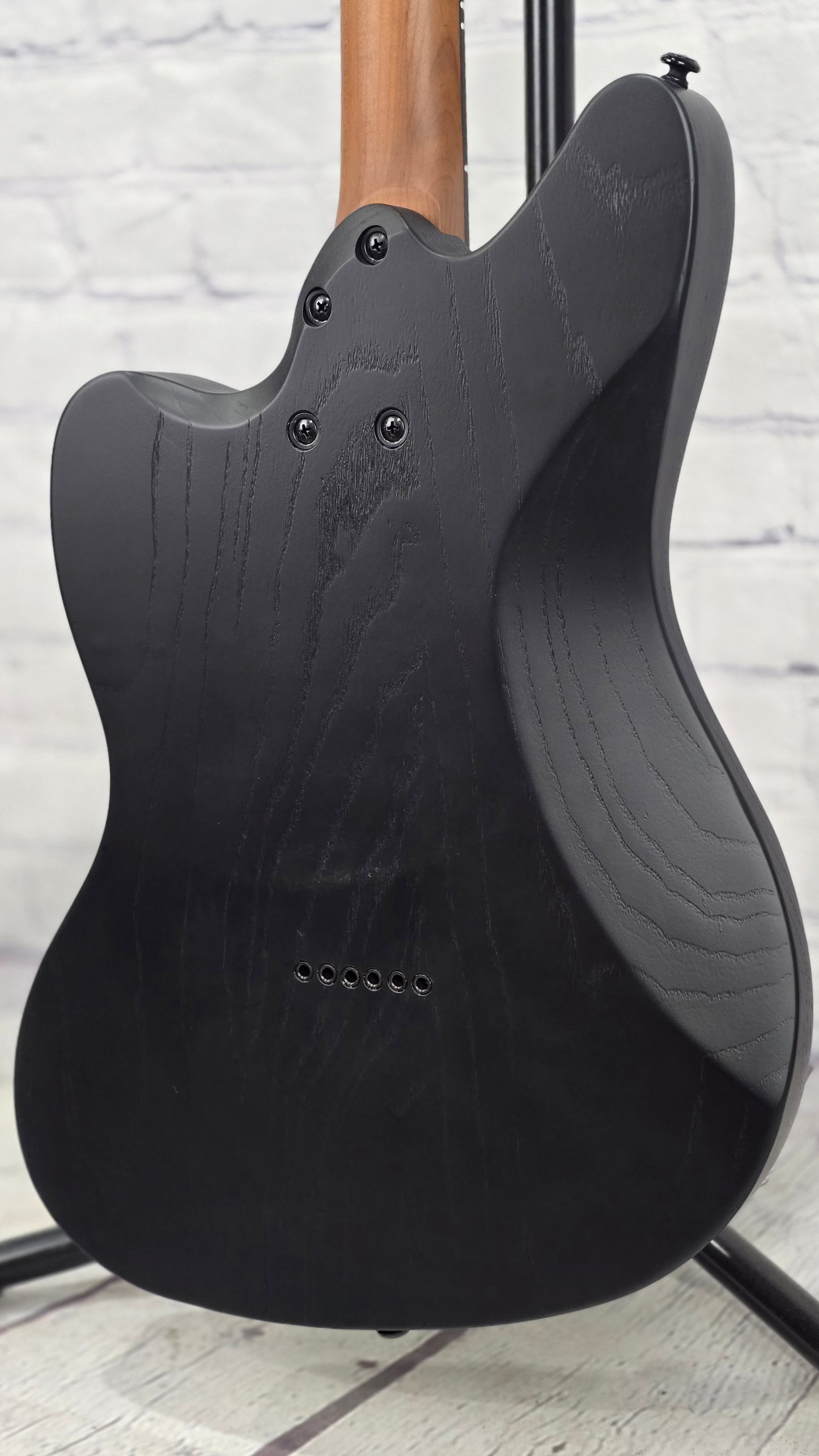 Balaguer Standard Growler Baritone 6 String Electric Guitar Rustic Black
