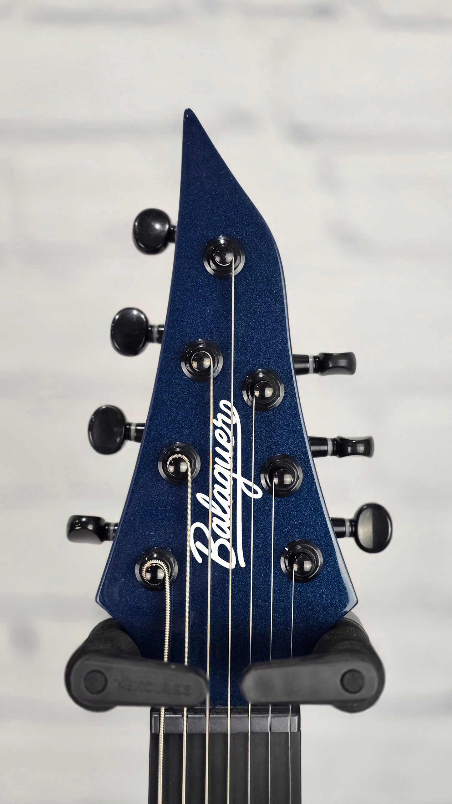 Balaguer Select Diablo Baritone 7 String Electric Guitar Gloss Metallic Blueberry