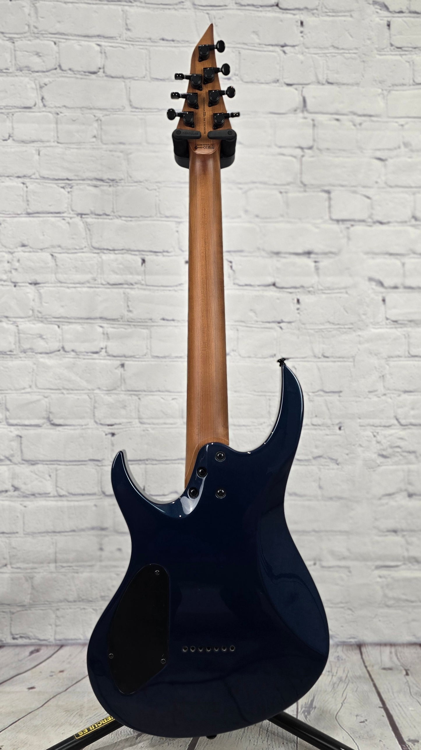 Balaguer Select Diablo Baritone 7 String Electric Guitar Gloss Metallic Blueberry