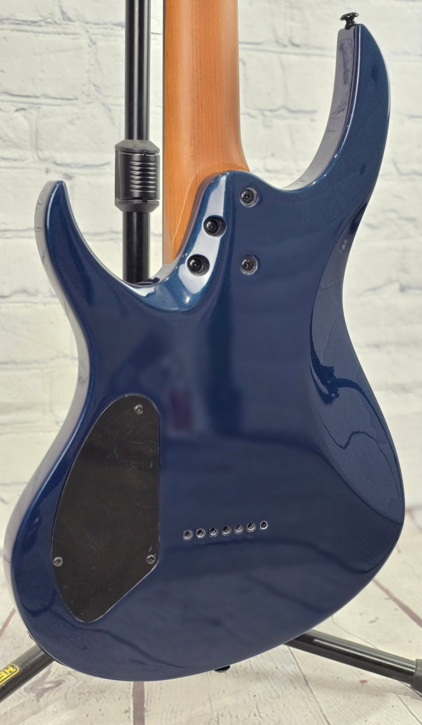 Balaguer Select Diablo Baritone 7 String Electric Guitar Gloss Metallic Blueberry
