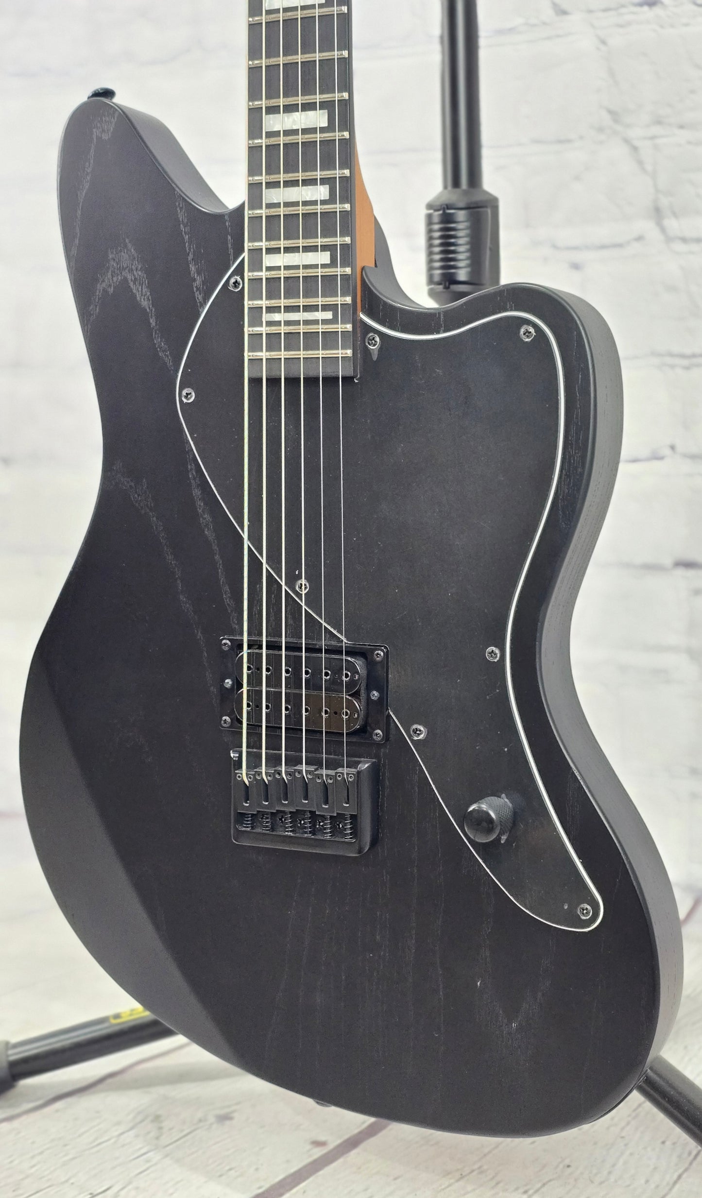 Balaguer Standard Growler Baritone 6 String Electric Guitar Rustic Black