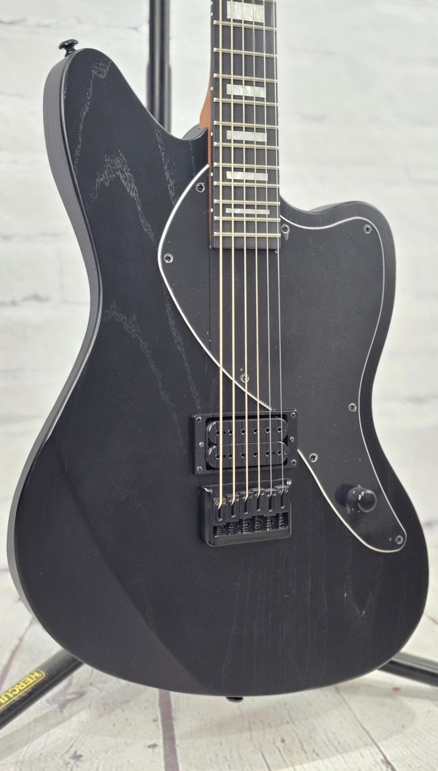 Balaguer Standard Growler Baritone 6 String Electric Guitar Rustic Black