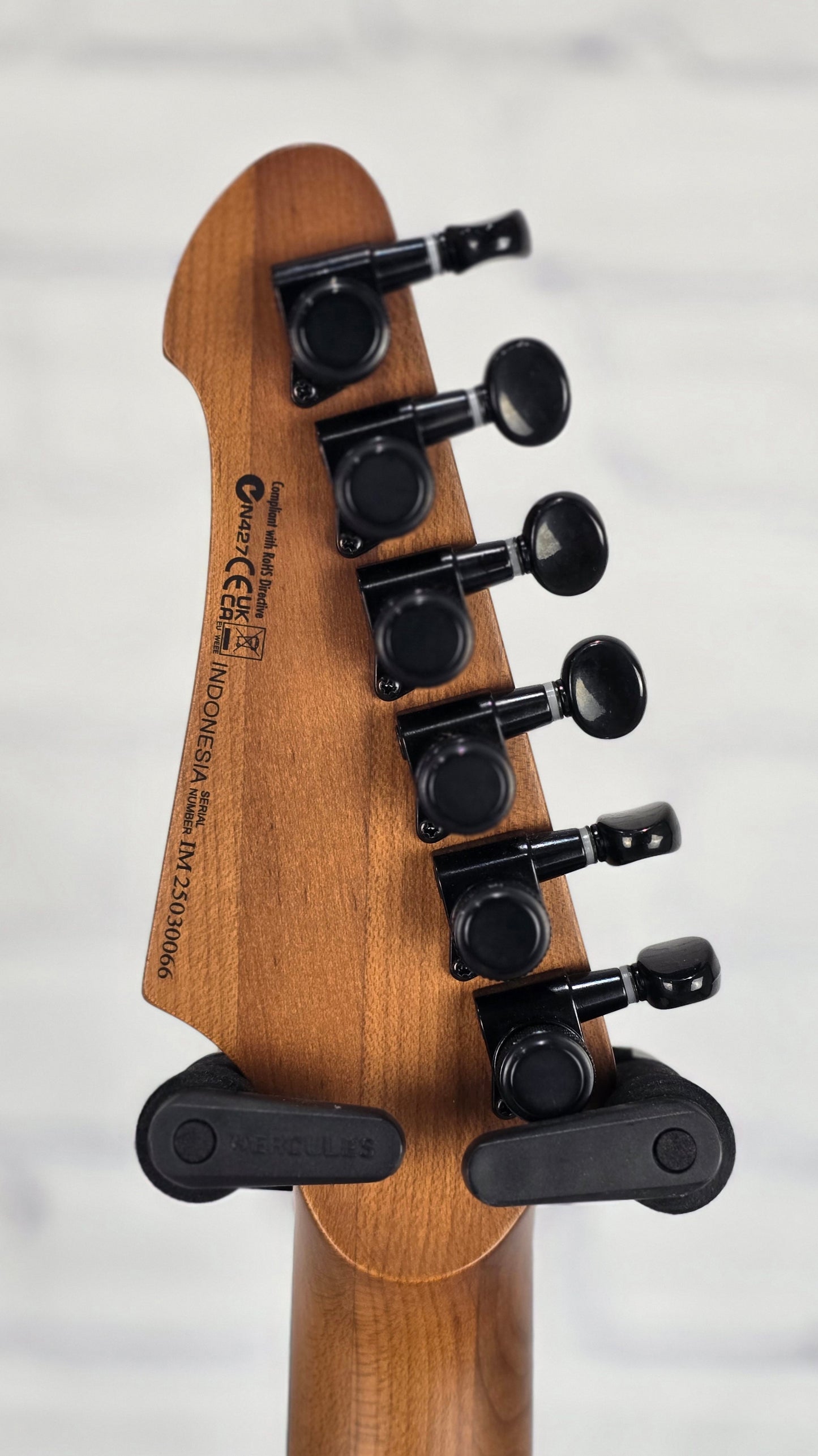 Balaguer Standard Growler Baritone 6 String Electric Guitar Rustic Black