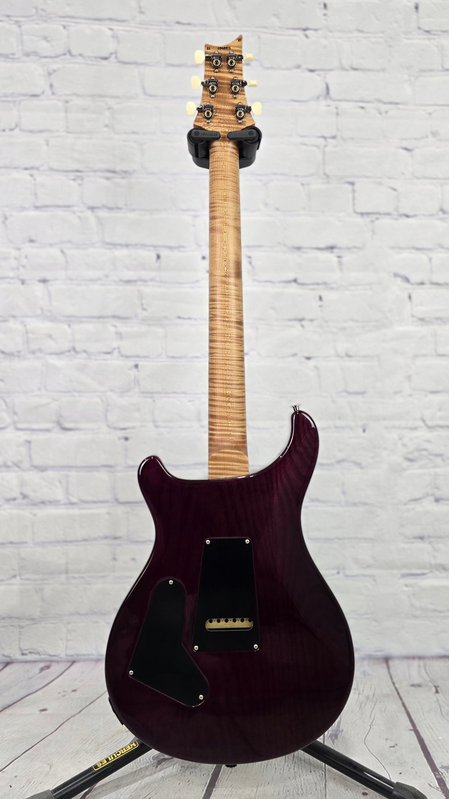 USED Paul Reed Smith PRS Custom 24 Quilt 10 Top Wood Library Electric Guitar Aquableaux Purpleburst