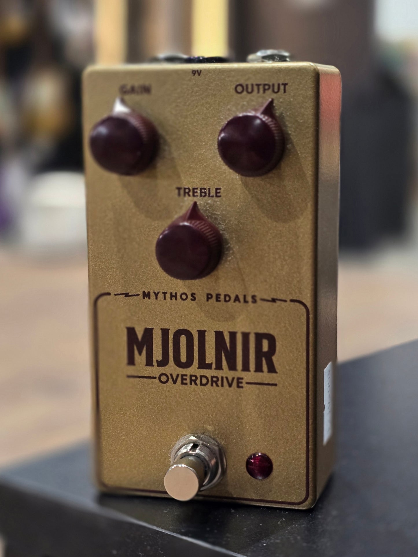USED Mythos Mjolnir Overdrive Pedal Gold