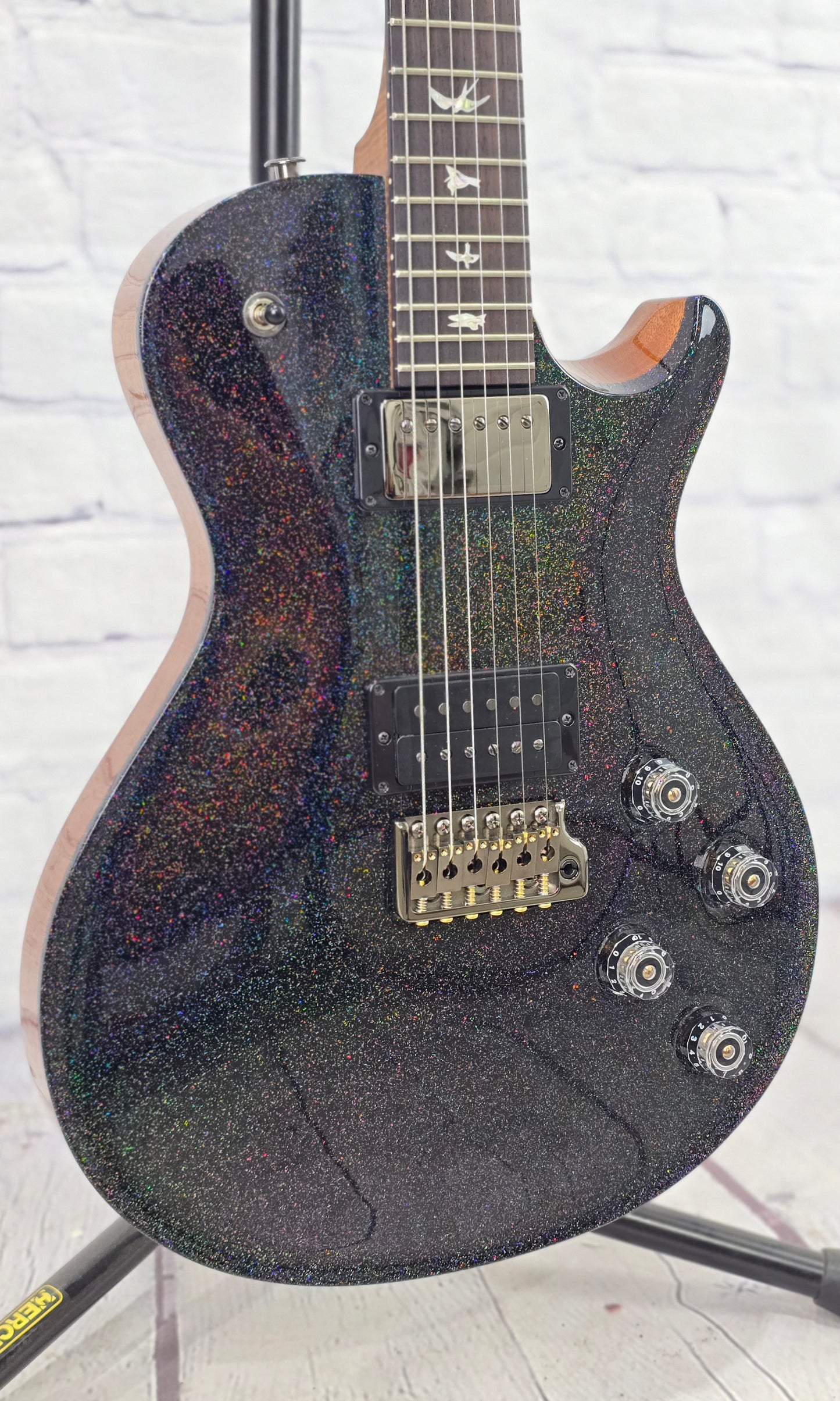 Paul Reed Smith PRS Tremonti Tremolo Electric Guitar Black Rainbow Holoflake Roasted Maple Neck