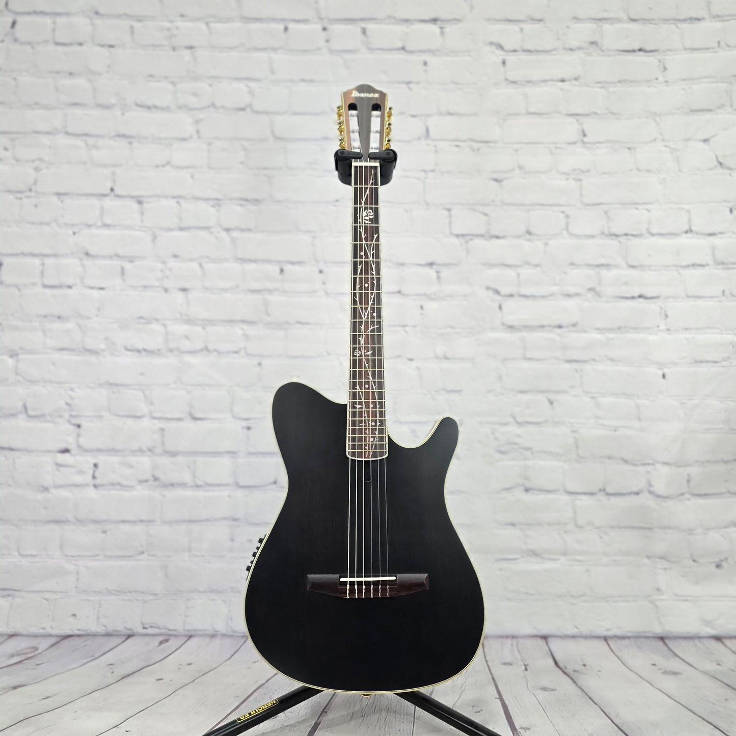 Ibanez TOD10N TKF Tim Henson Nylon String Acoustic Guitar Transparent Flat Black