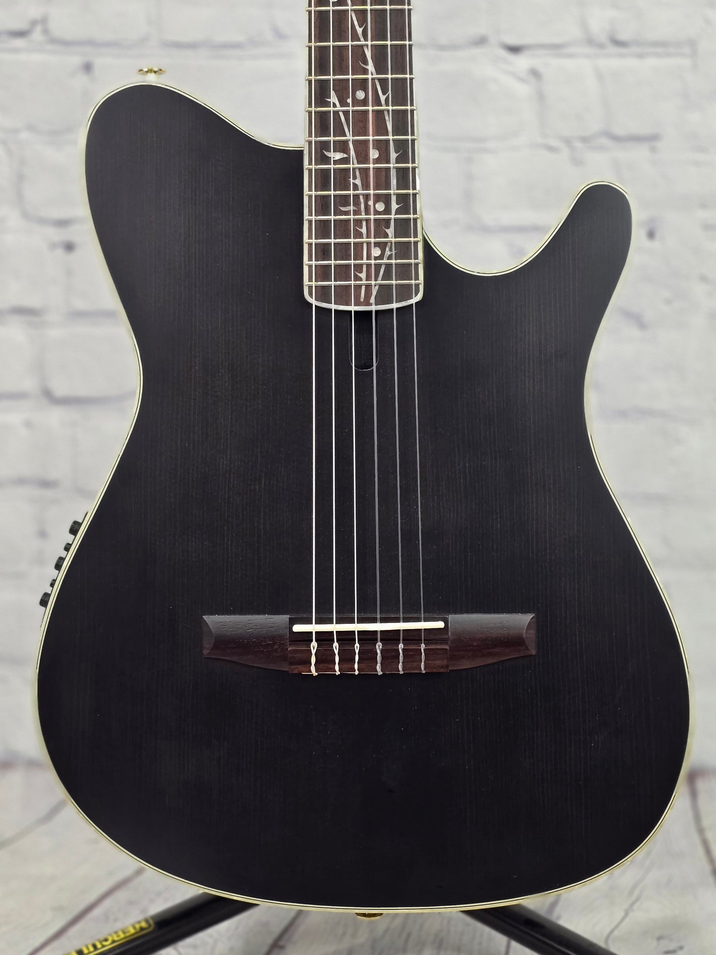 Ibanez TOD10N TKF Tim Henson Nylon String Acoustic Guitar Transparent Flat Black