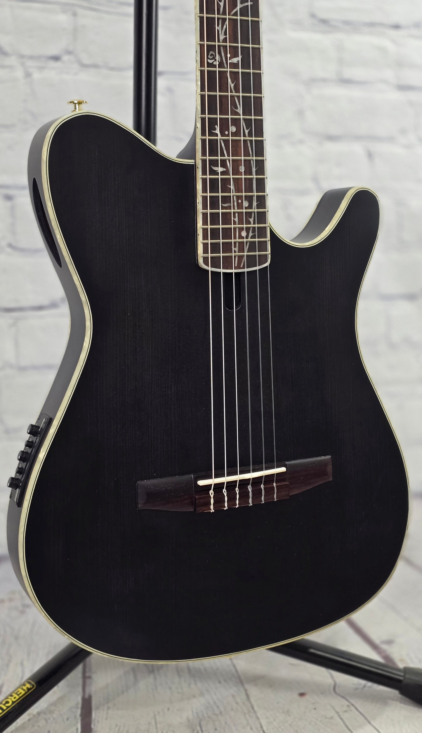 Ibanez TOD10N TKF Tim Henson Nylon String Acoustic Guitar Transparent Flat Black