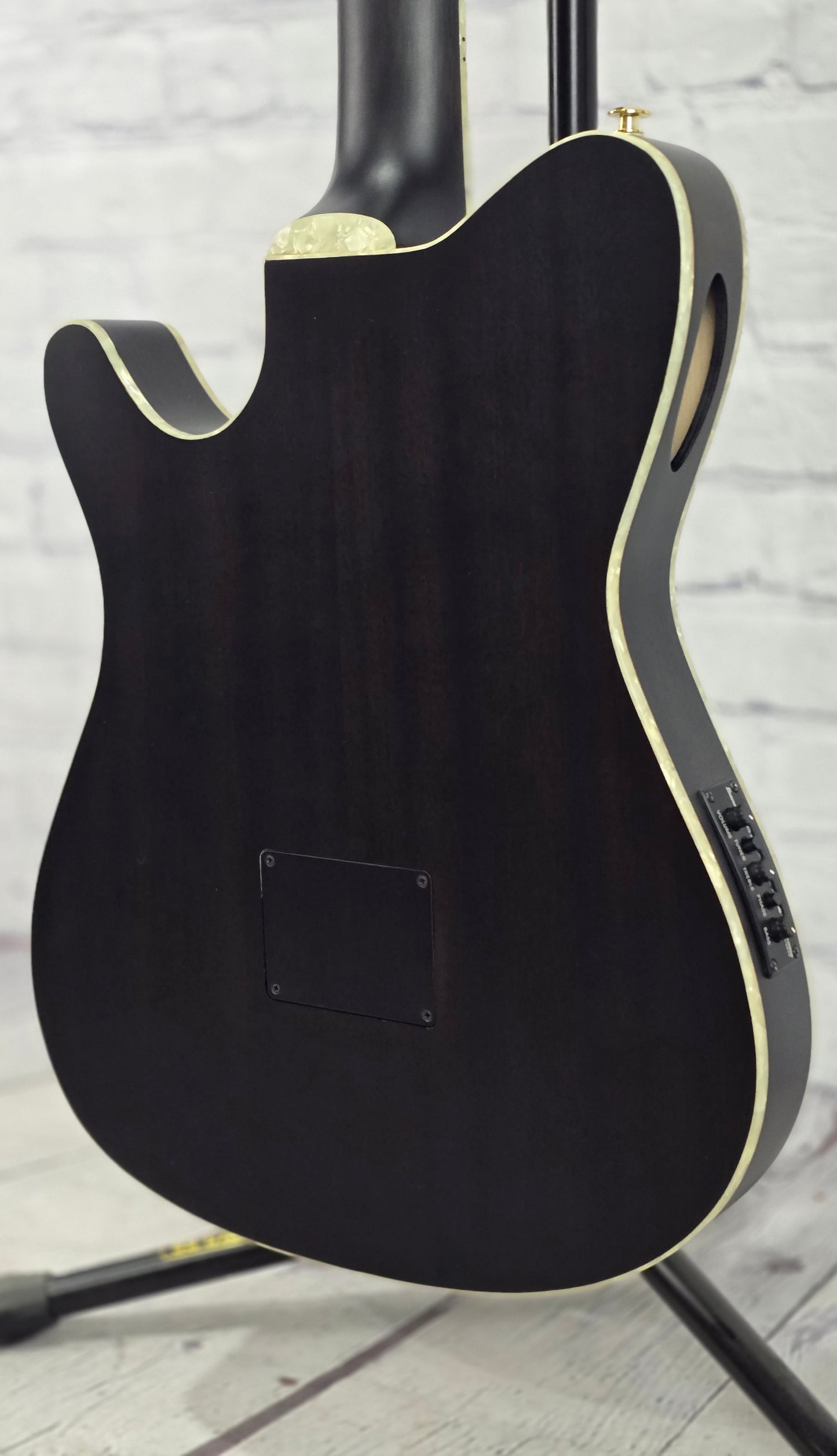 Ibanez TOD10N TKF Tim Henson Nylon String Acoustic Guitar Transparent Flat Black