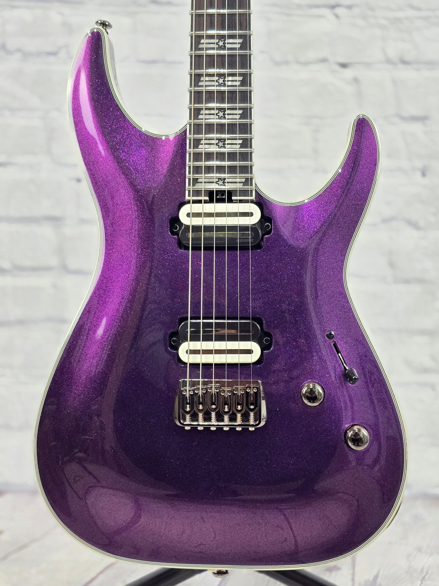 Schecter C-1 SLS Hollywood 6 String Electric Guitar Supernova 1385-SHC