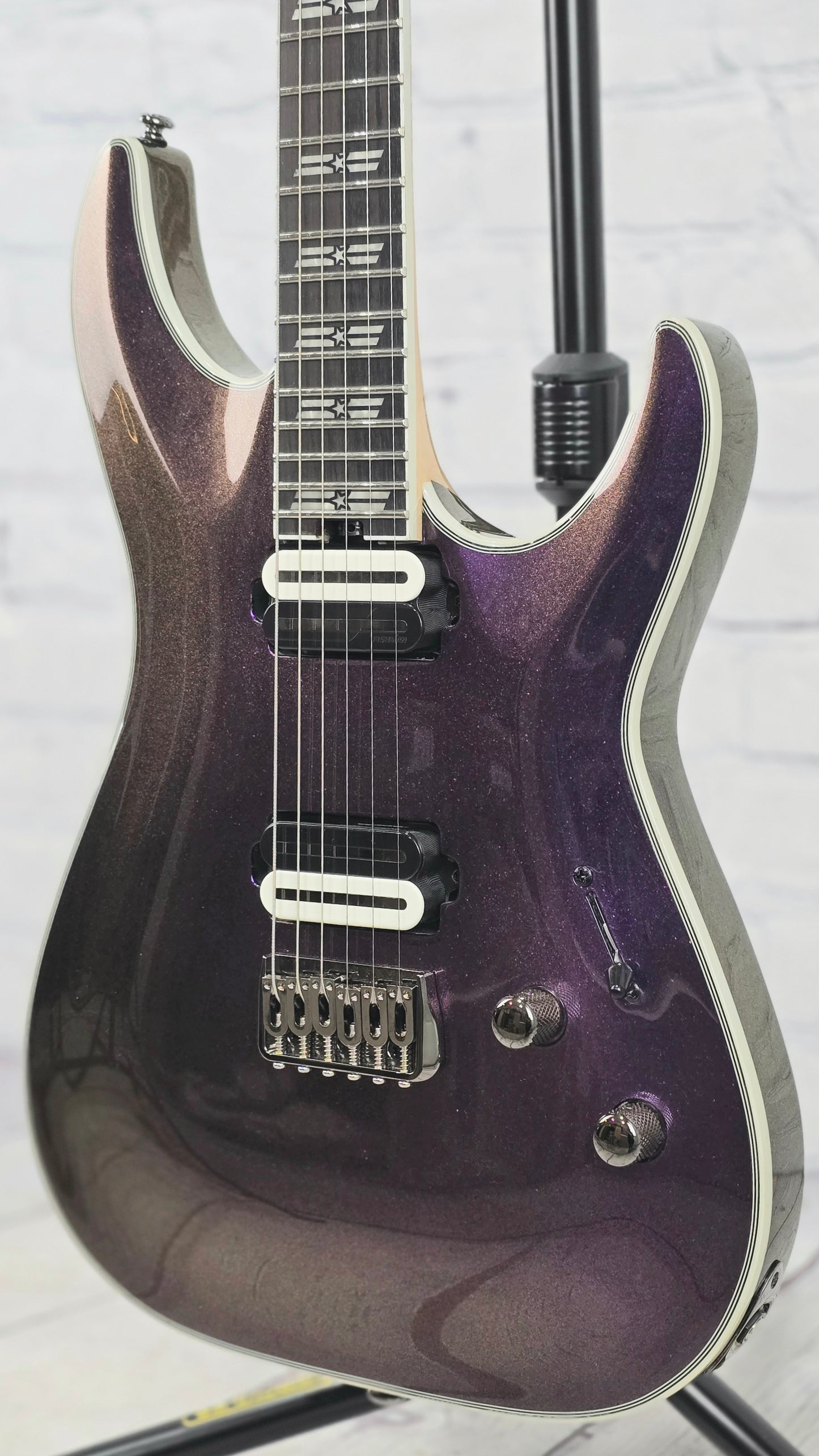 Schecter C-1 SLS Hollywood 6 String Electric Guitar Supernova 1385-SHC