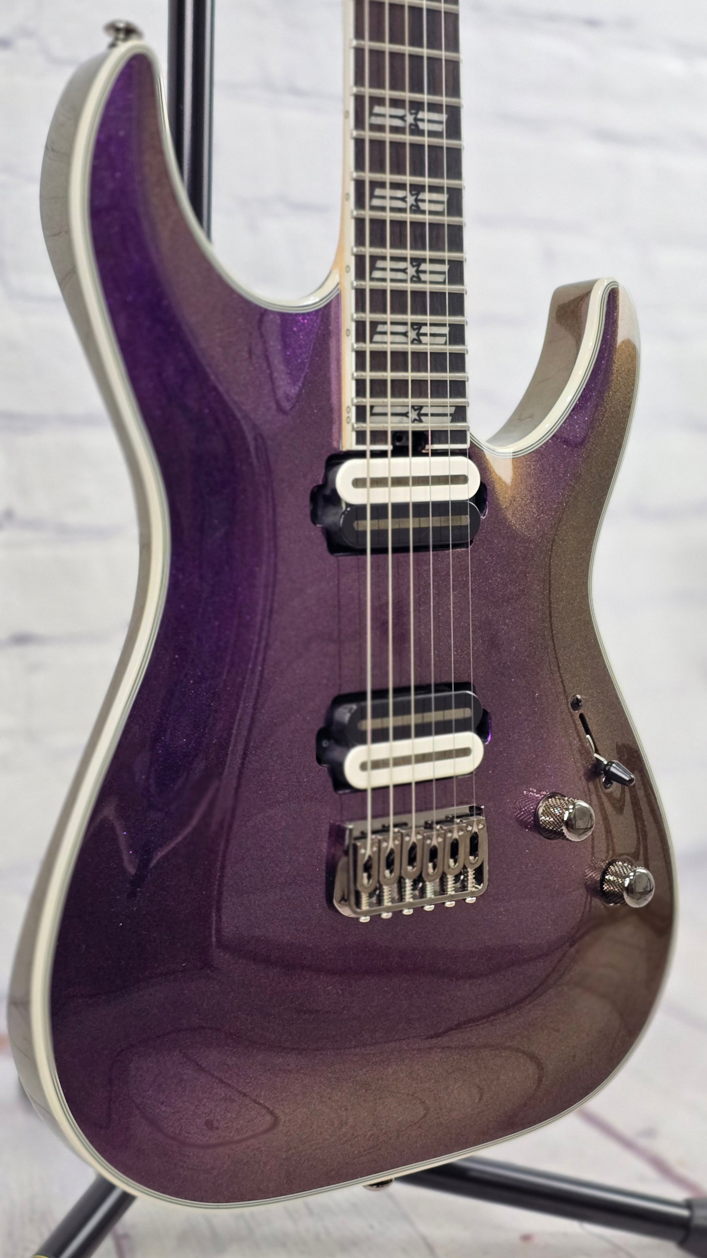 Schecter C-1 SLS Hollywood 6 String Electric Guitar Supernova 1385-SHC