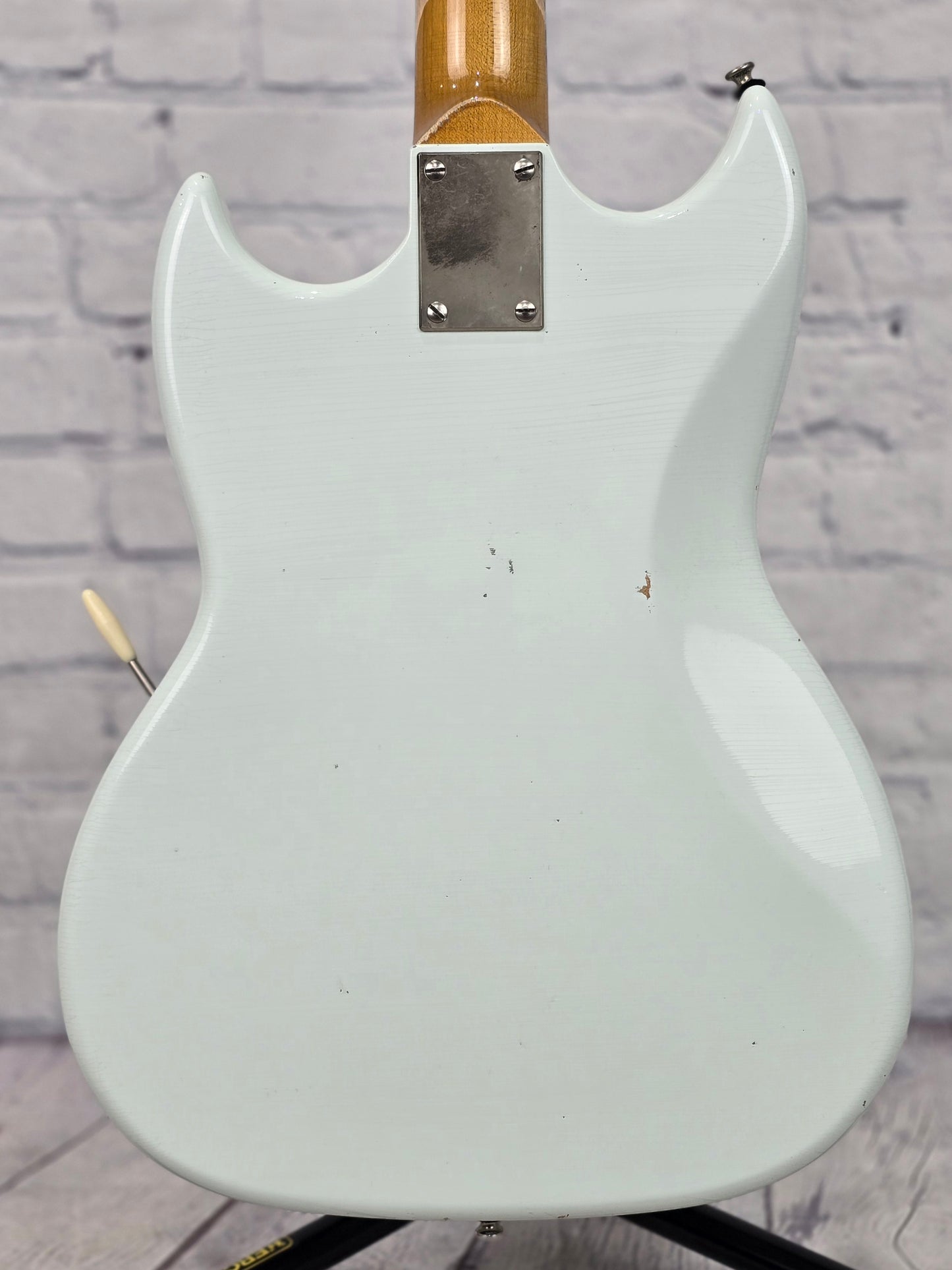Frank Brothers Sonar 6 String Electric Guitar Faded Sonic Blue Aged