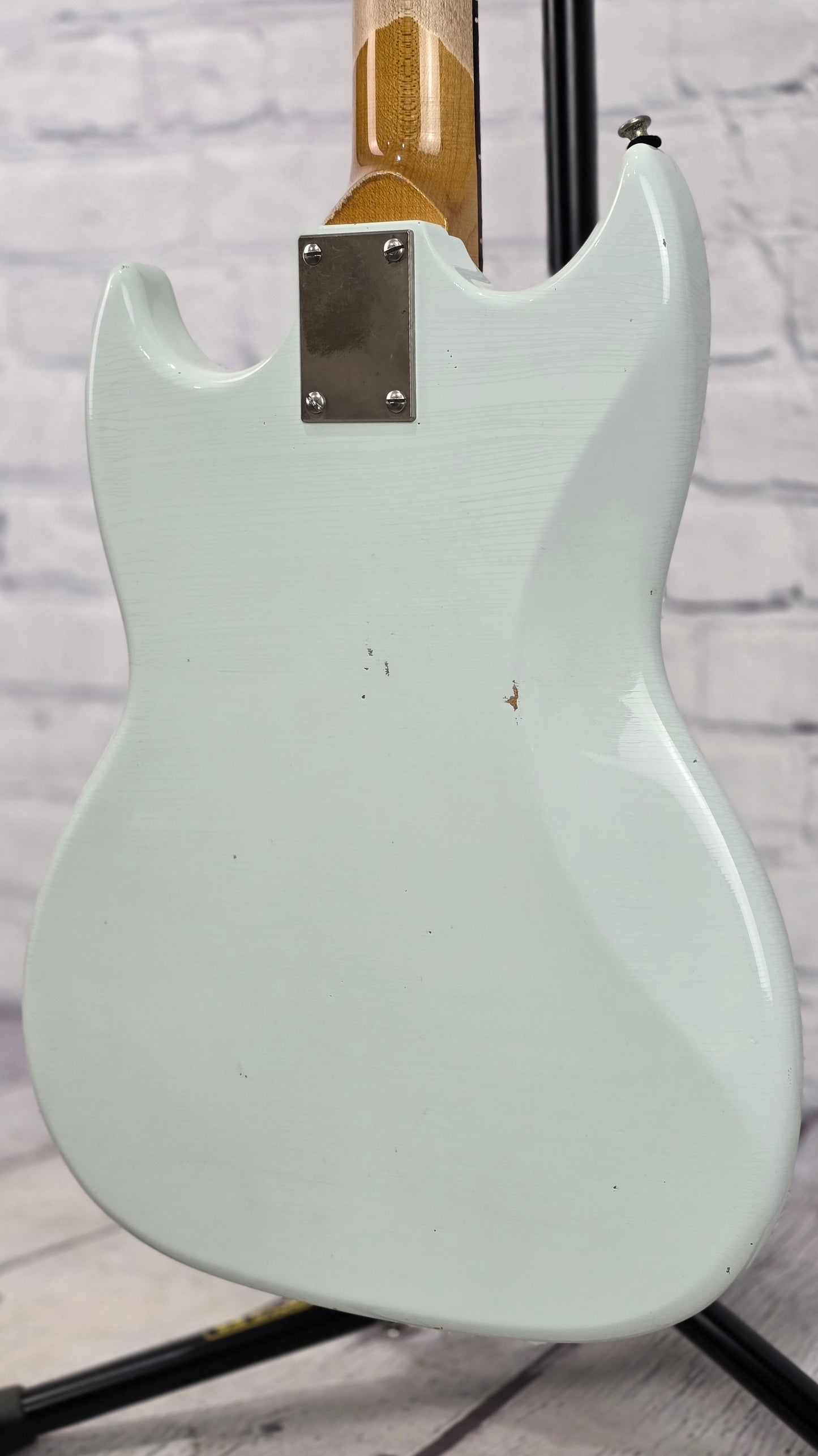 Frank Brothers Sonar 6 String Electric Guitar Faded Sonic Blue Aged