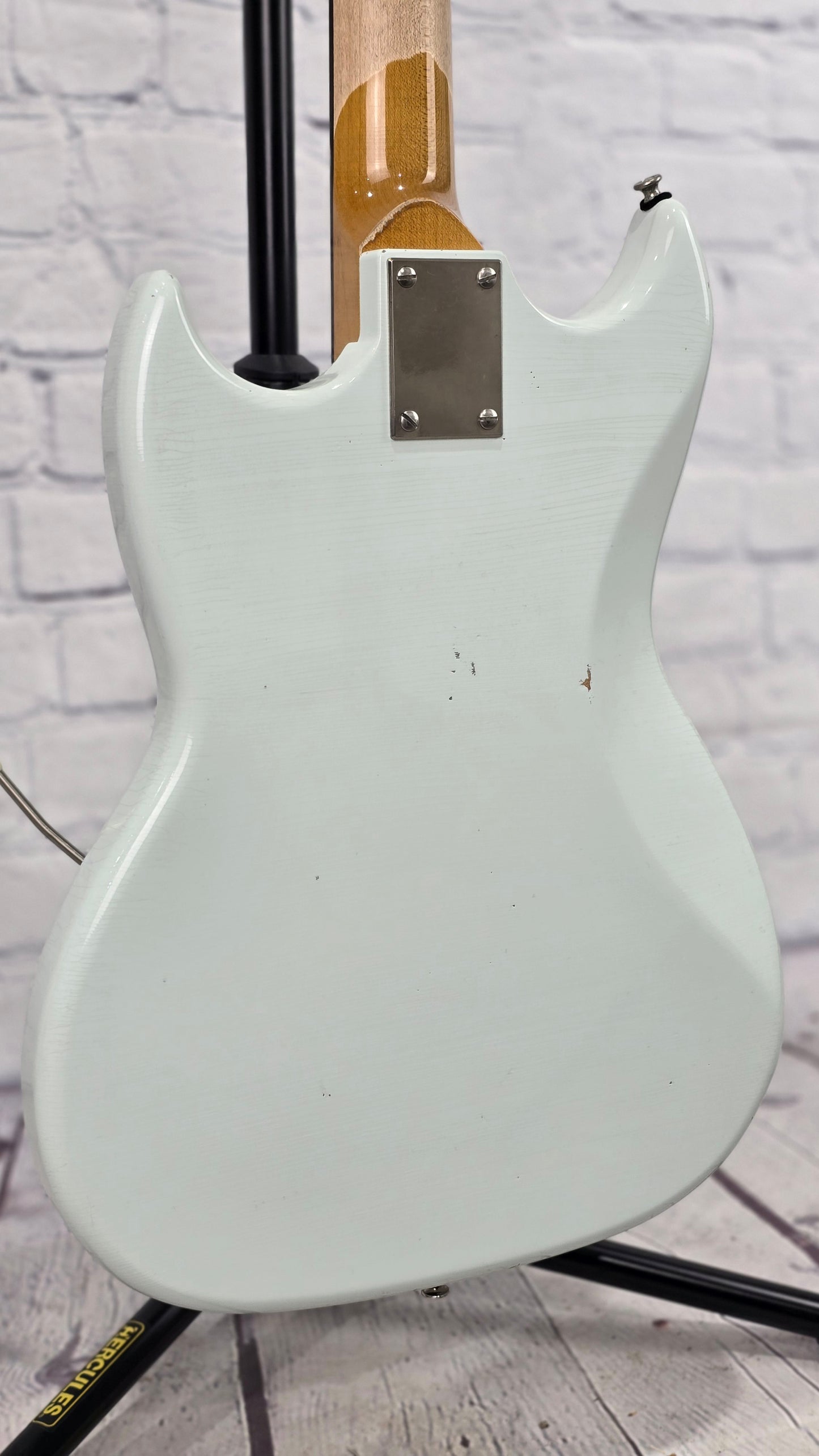 Frank Brothers Sonar 6 String Electric Guitar Faded Sonic Blue Aged