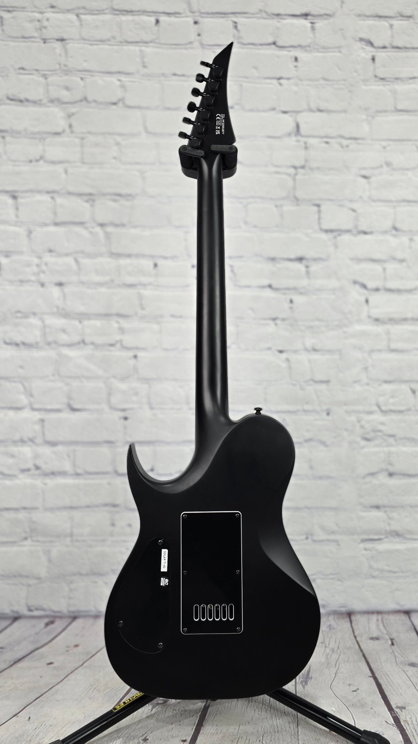 USED Solar T1.6C Evertune 6 String Electric Guitar Carbon Black Matte