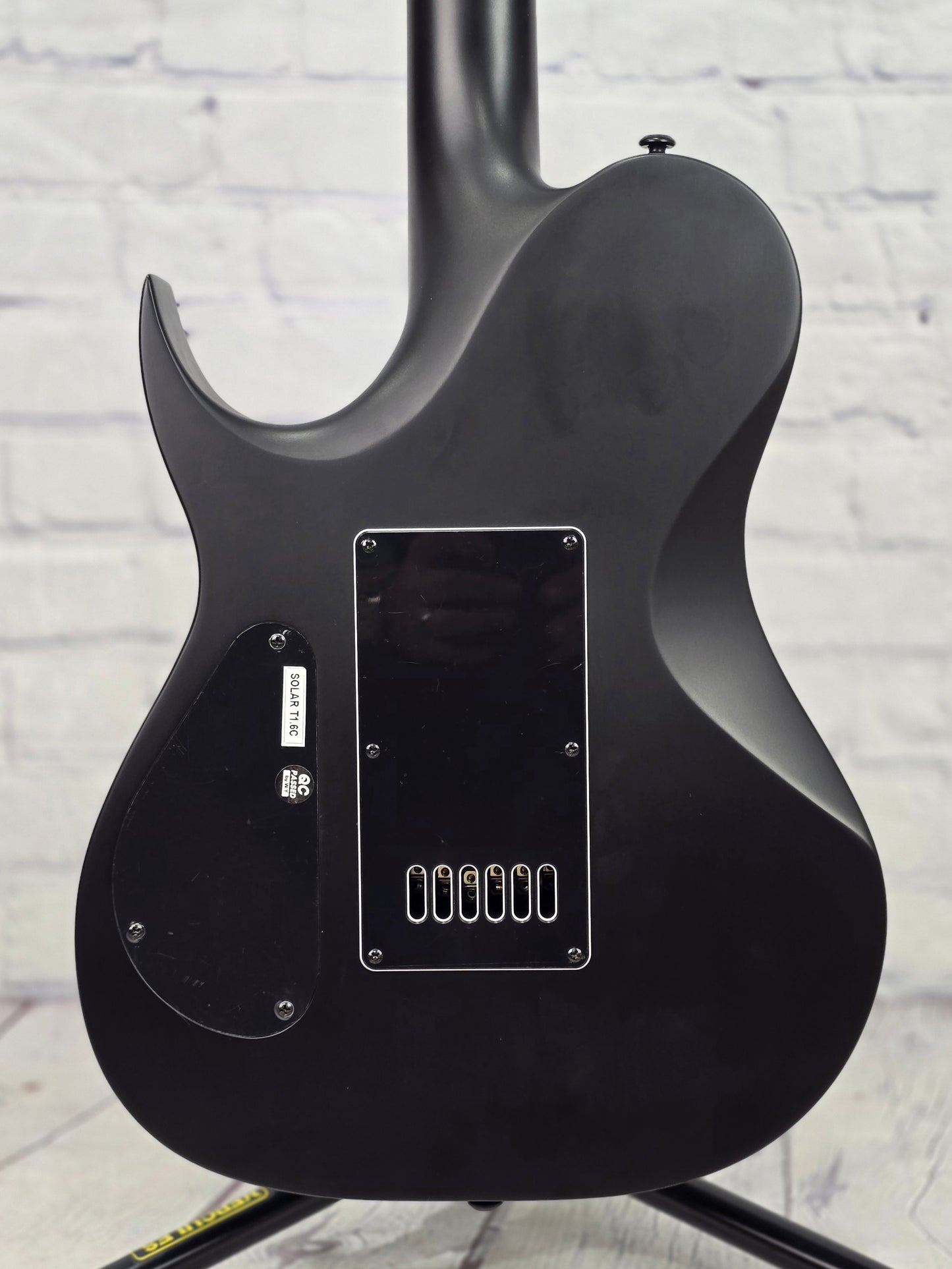 USED Solar T1.6C Evertune 6 String Electric Guitar Carbon Black Matte