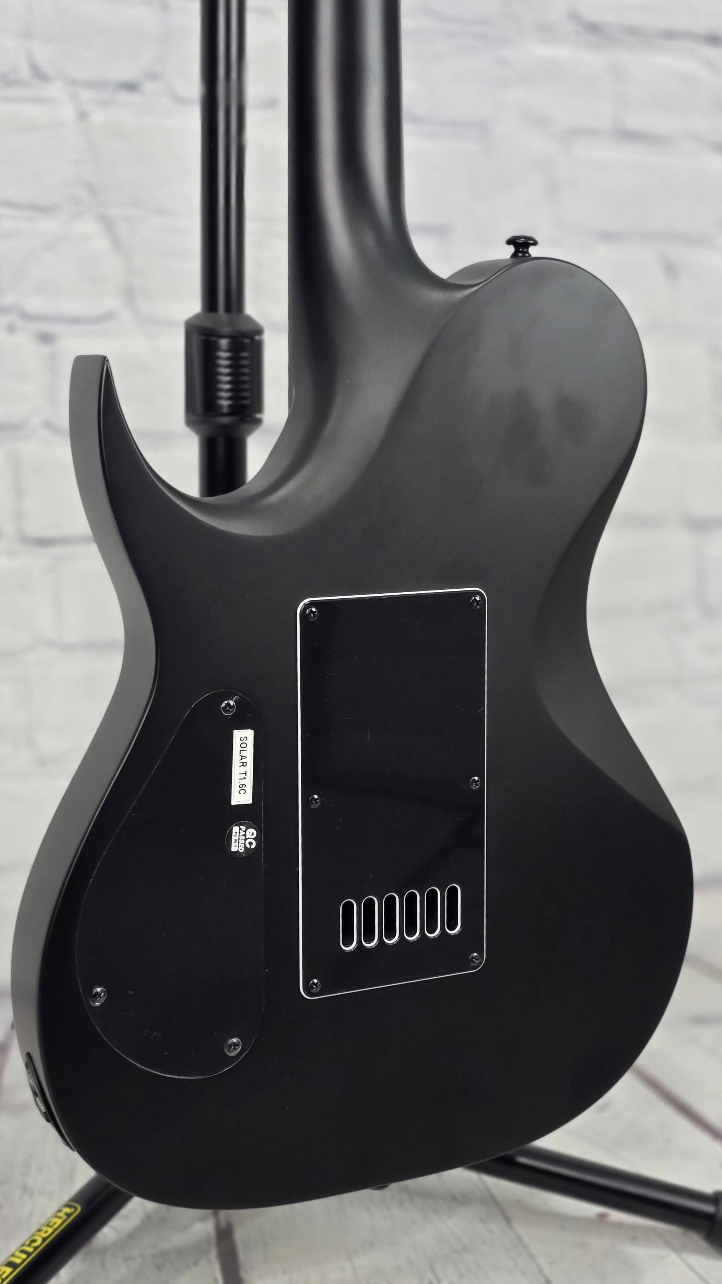 USED Solar T1.6C Evertune 6 String Electric Guitar Carbon Black Matte