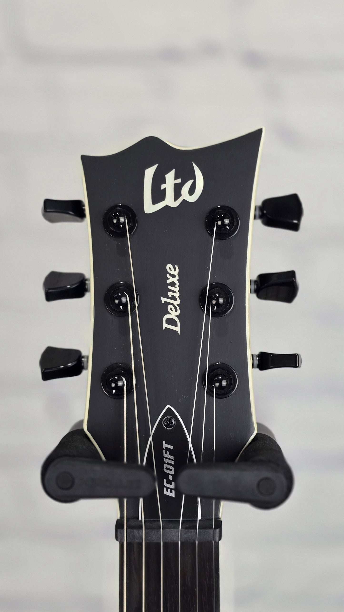 ESP LTD Deluxe EC-01FT 6 String Electric Guitar Charcoal Burst Satin