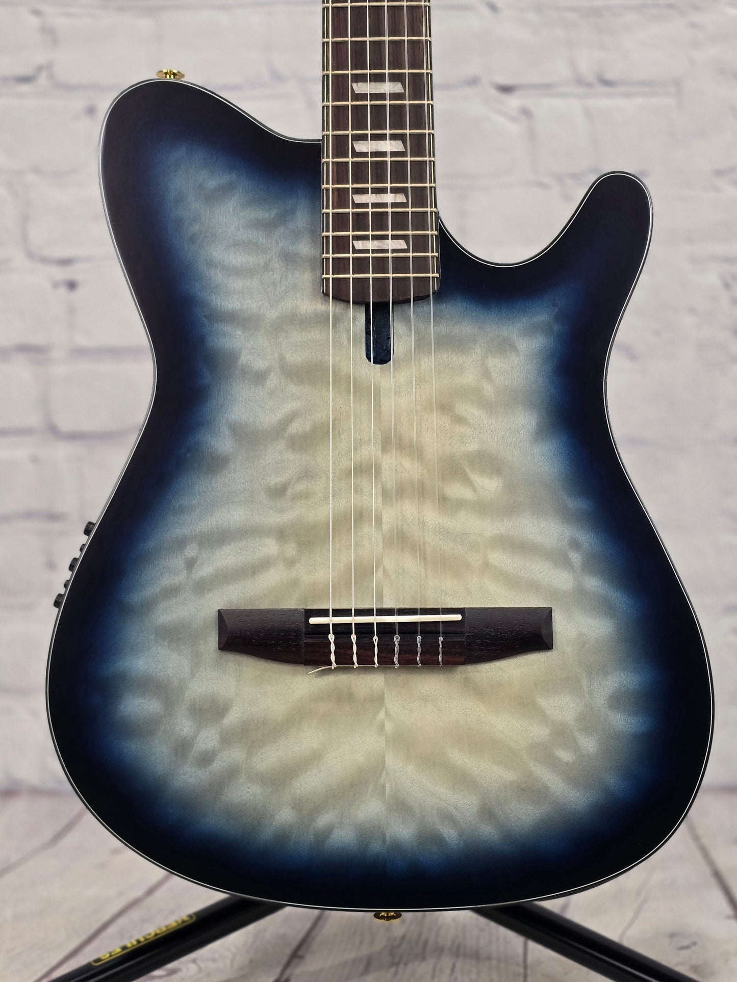Ibanez FRH20QMN CTL 6 String Classical Electric Acoustic Guitar Cosmic Blue Starburst Low Gloss