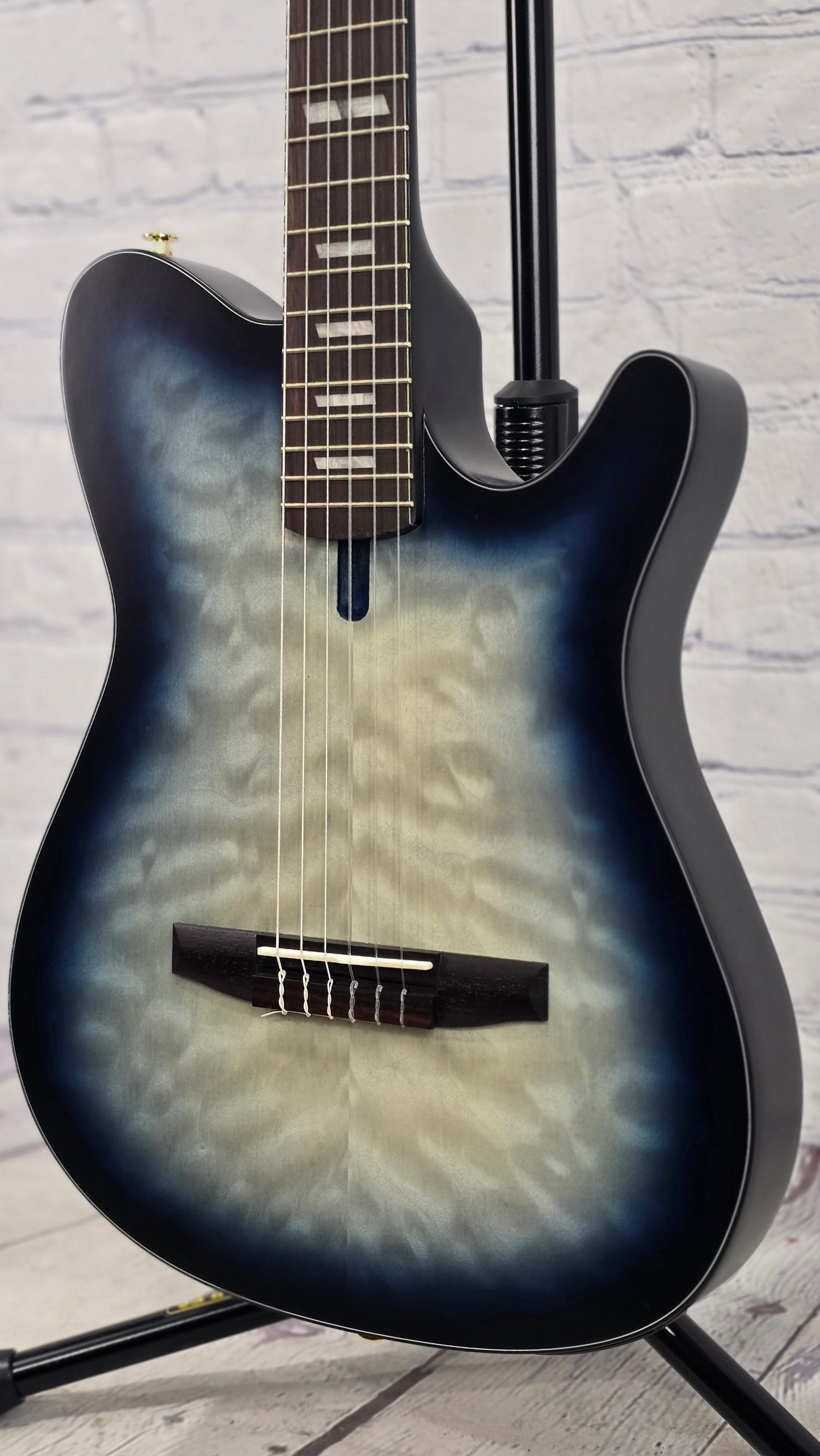 Ibanez FRH20QMN CTL 6 String Classical Electric Acoustic Guitar Cosmic Blue Starburst Low Gloss