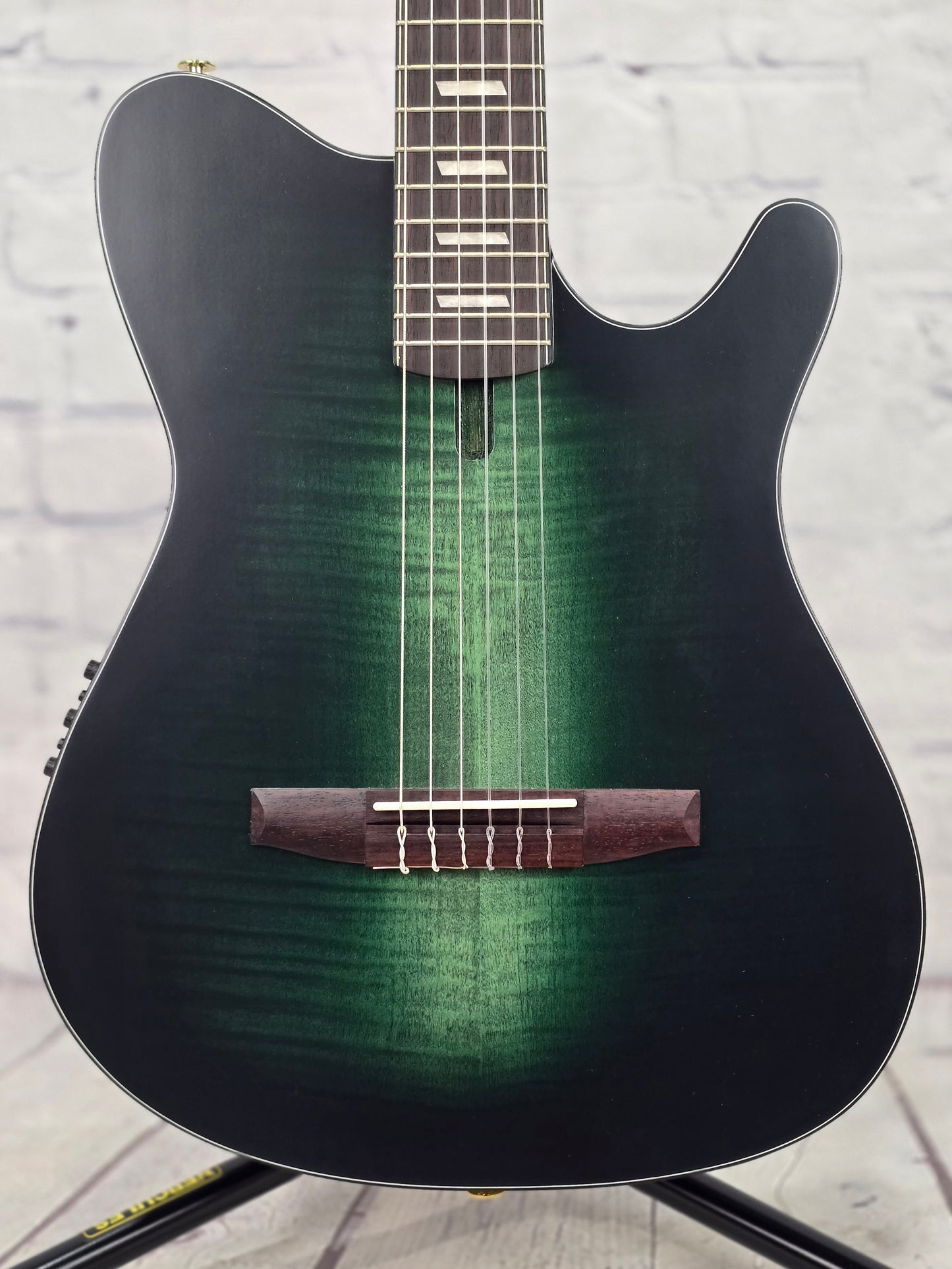 Ibanez FRH20FMN DGL 6 String Classical Electric Acoustic Guitar Dark Emerald Low Gloss