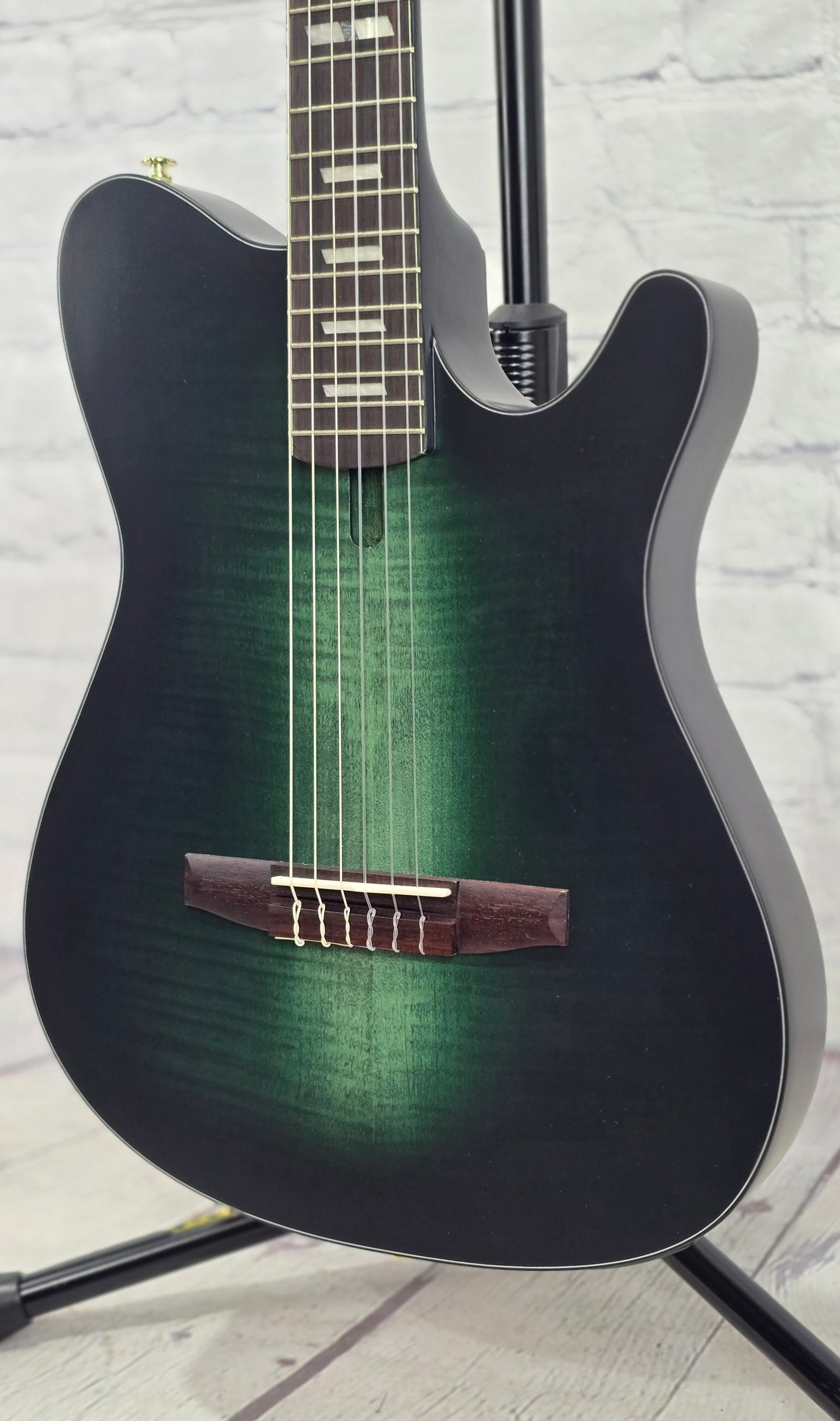 Ibanez FRH20FMN DGL 6 String Classical Electric Acoustic Guitar Dark Emerald Low Gloss