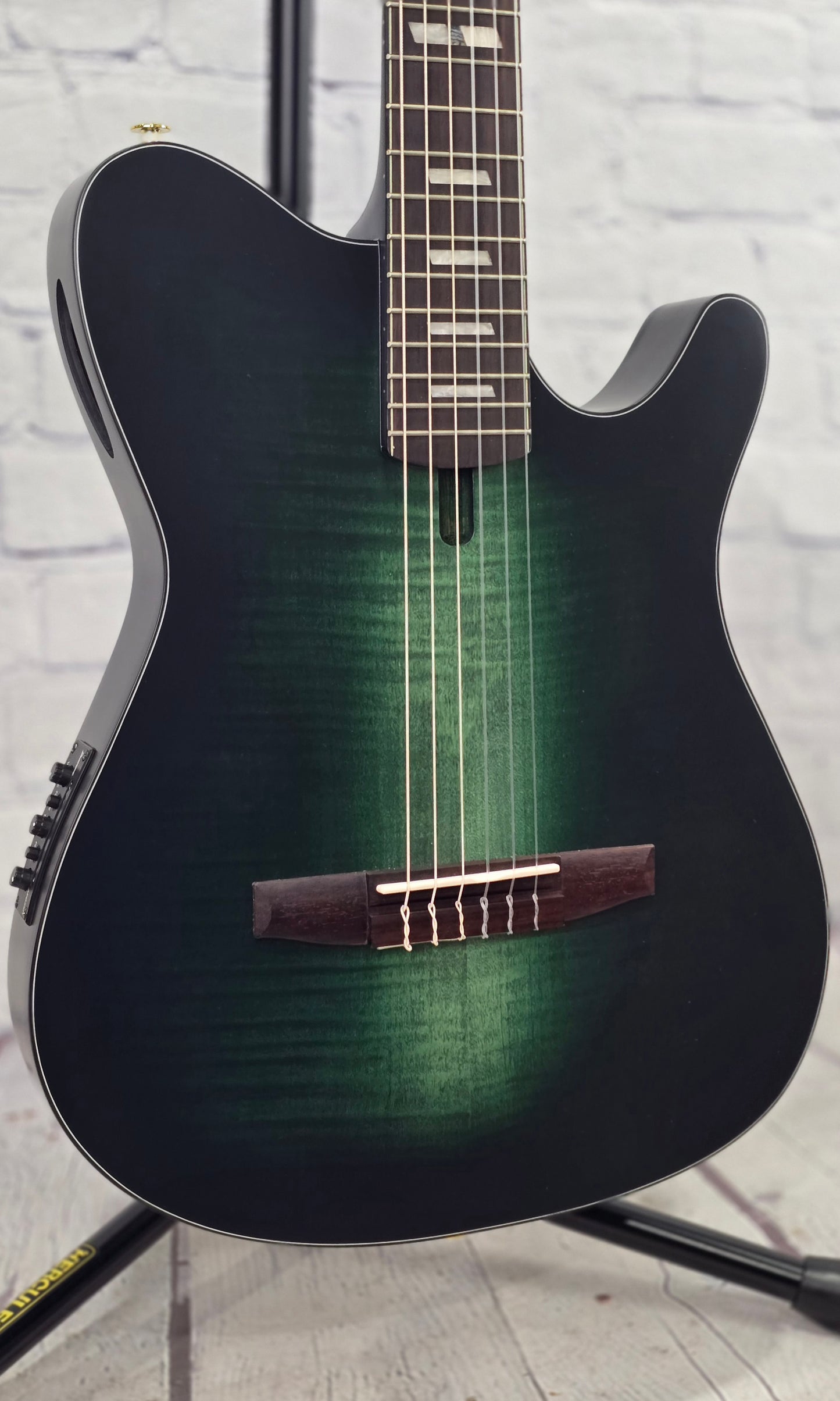 Ibanez FRH20FMN DGL 6 String Classical Electric Acoustic Guitar Dark Emerald Low Gloss