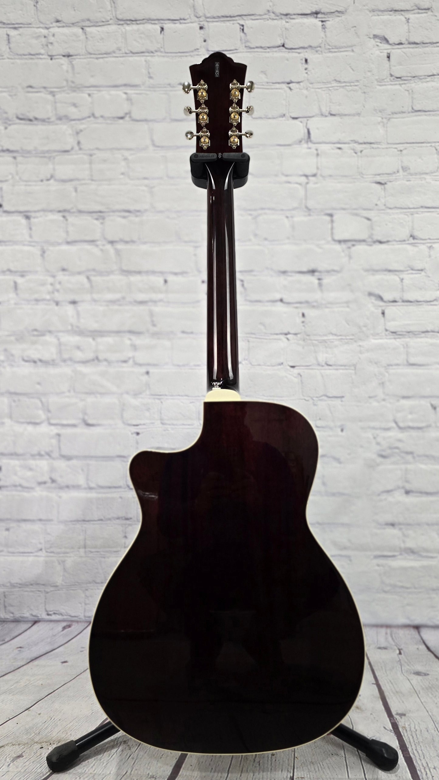 Guild Westerly Collection OM-140CE Orchestra 6 String Acoustic Guitar Antique Burst