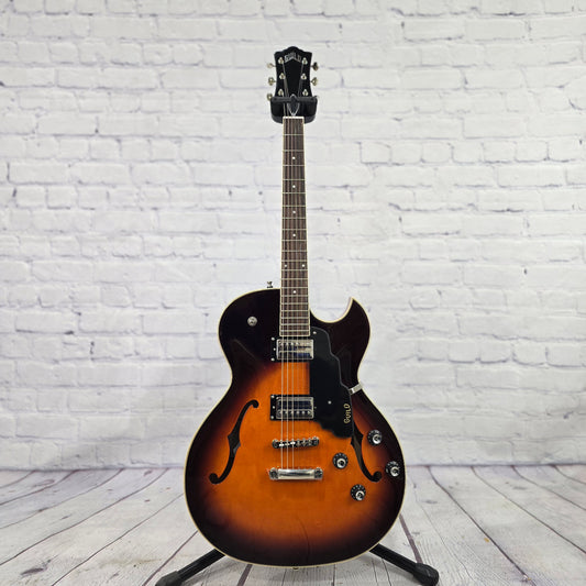 Guild Starfire I SC 6 String Semi-Hollow Electric Guitar Antique Burst