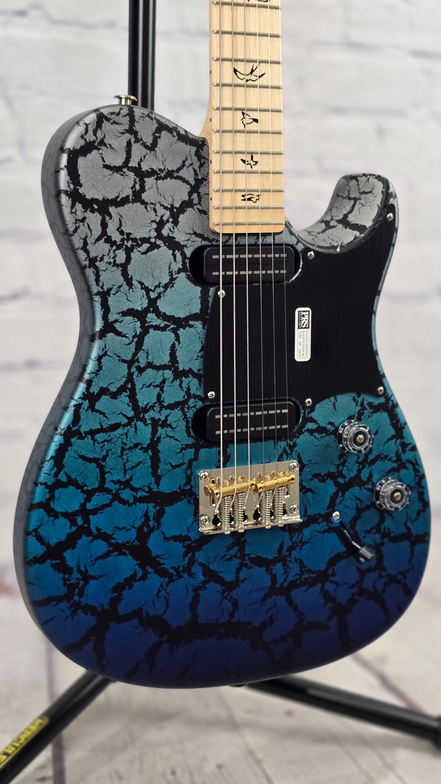 Paul Reed Smith PRS NF53 Satin 6 String Electric Guitar "Sprayer's Choice" Blue Fade Satin Crackle