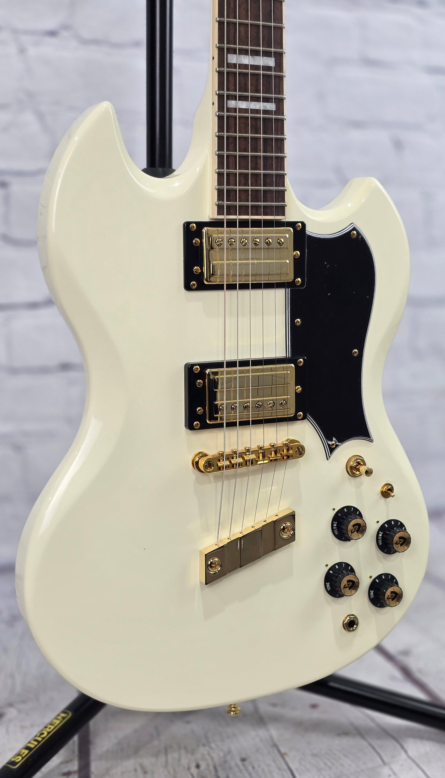 Guild Polara Kim Thayil Signature 6 String Electric Guitar Vintage White