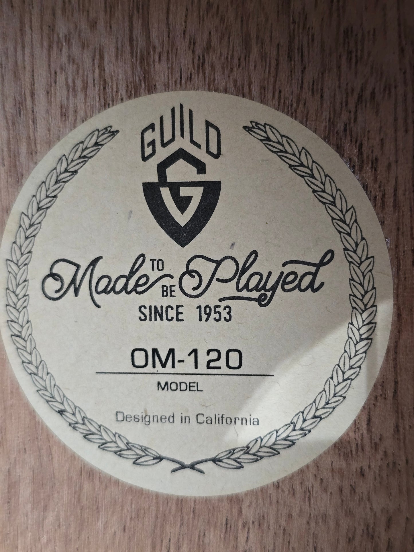 Guild Westerly Collection OM-120 Orchestra Acoustic Guitar Mahogany Natural