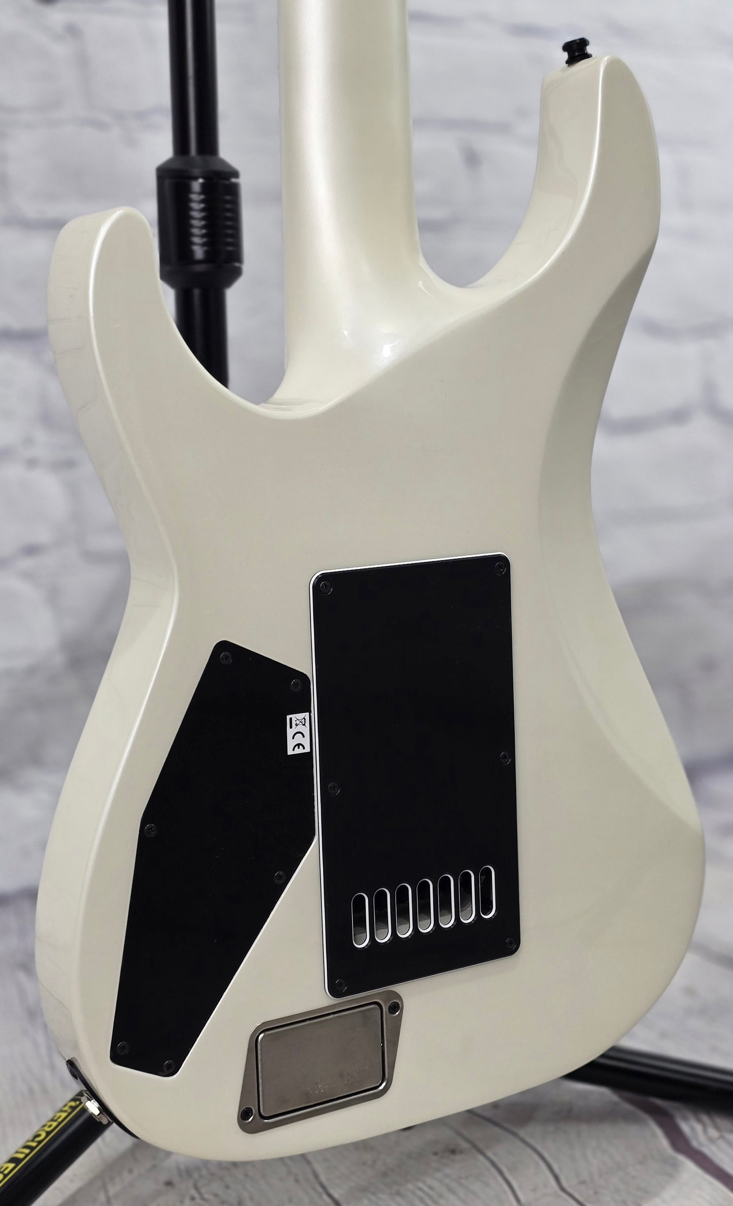 ESP E-II M-II7B ET 7 String Baritone Electric Guitar Pearl White EIIMII7BETPW