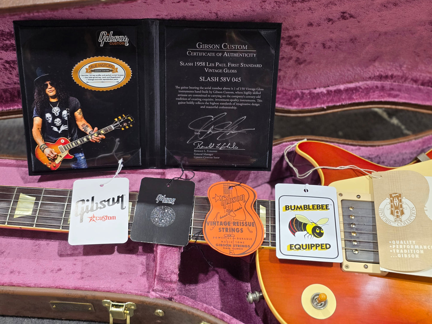 USED Gibson Custom Shop Les Paul Slash 1958 Reissue "First Standard" 1 of 150 VOS True Historic Cherry Burst