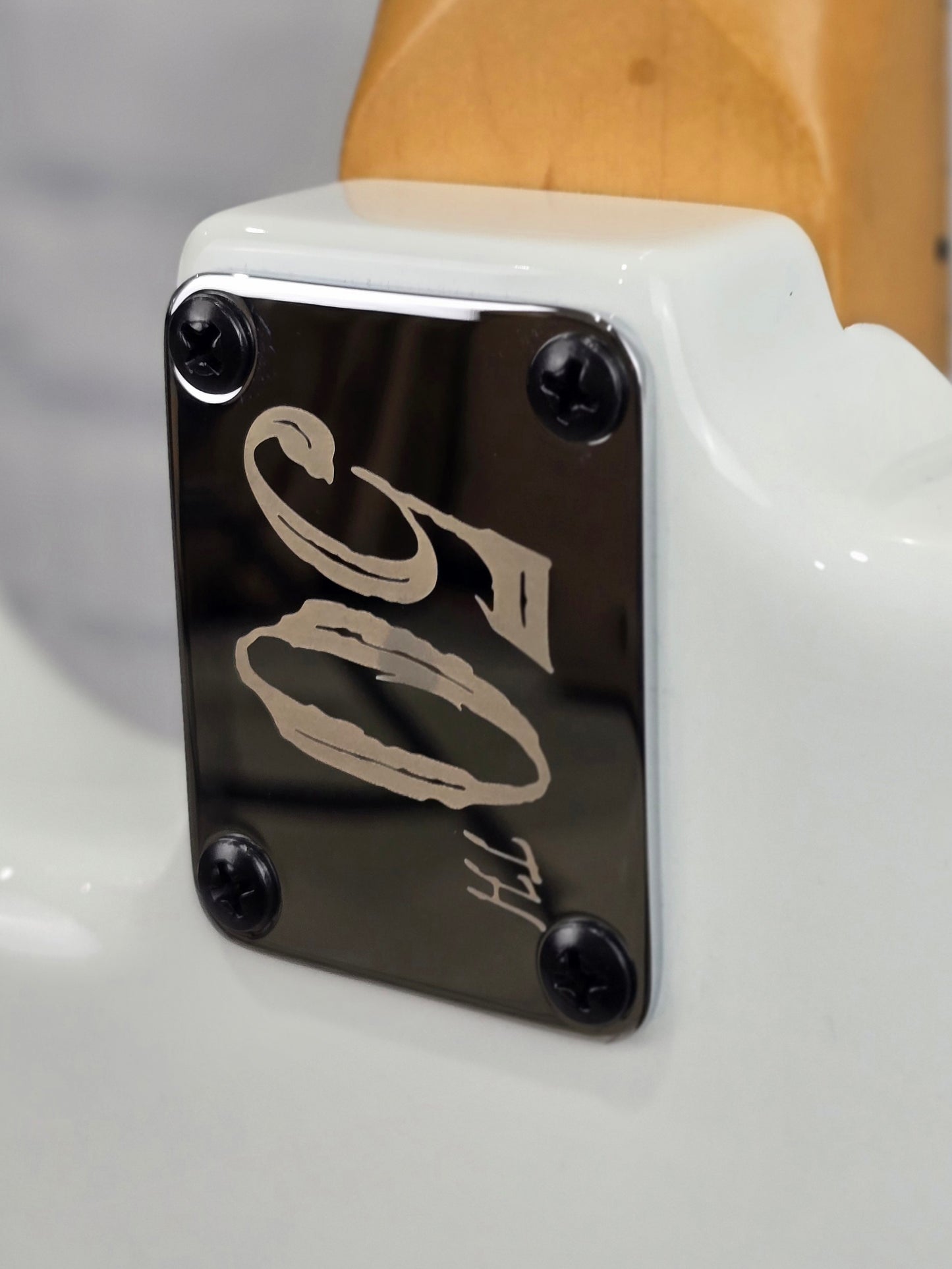 Jackson Guitars 50th Anniversary Adrian Smith SC1 6 String Electric Guitar Snow White