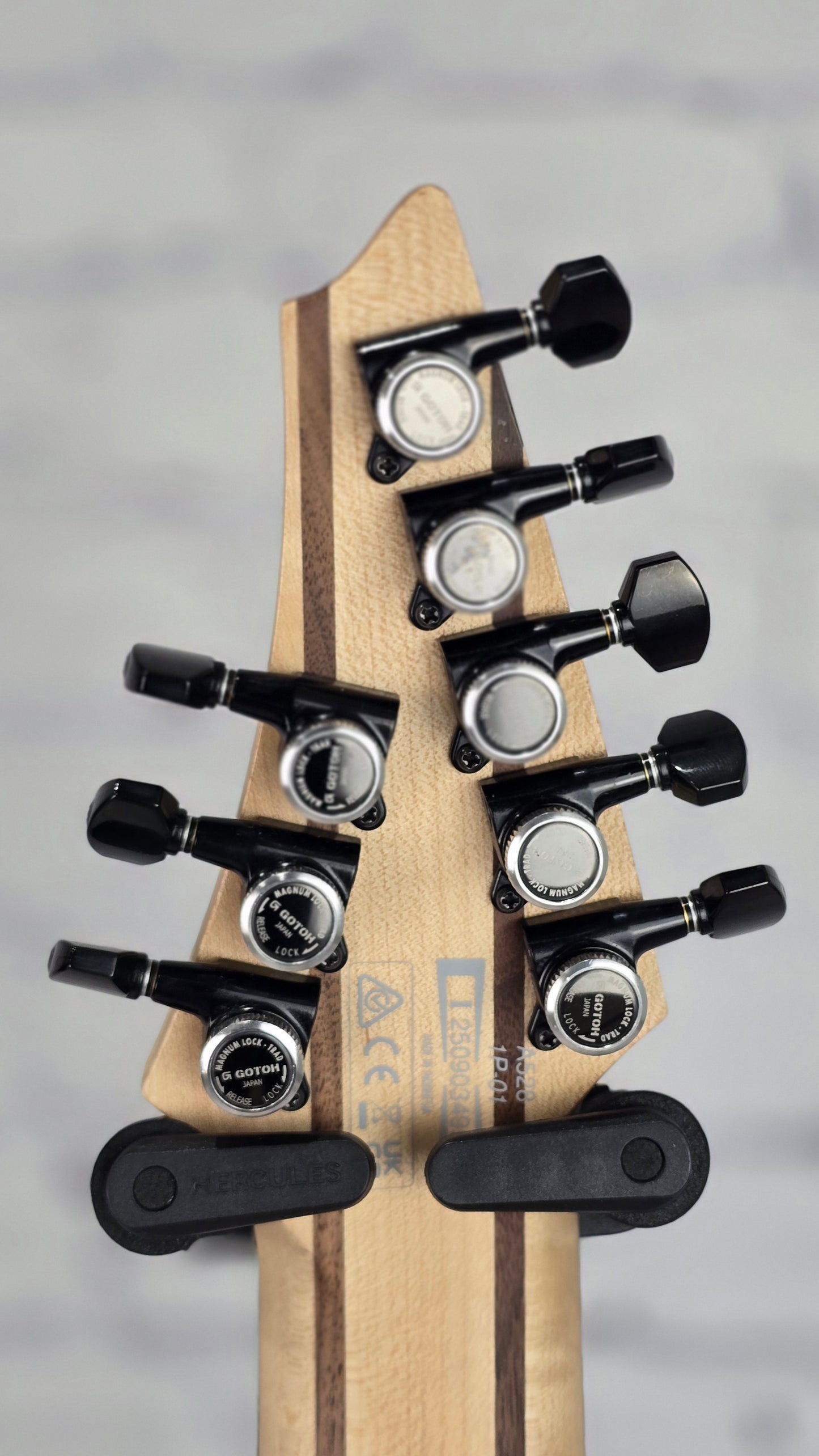 Ibanez Alpha A528 IPT 8 String Multiscale Electric Guitar Iron Pewter