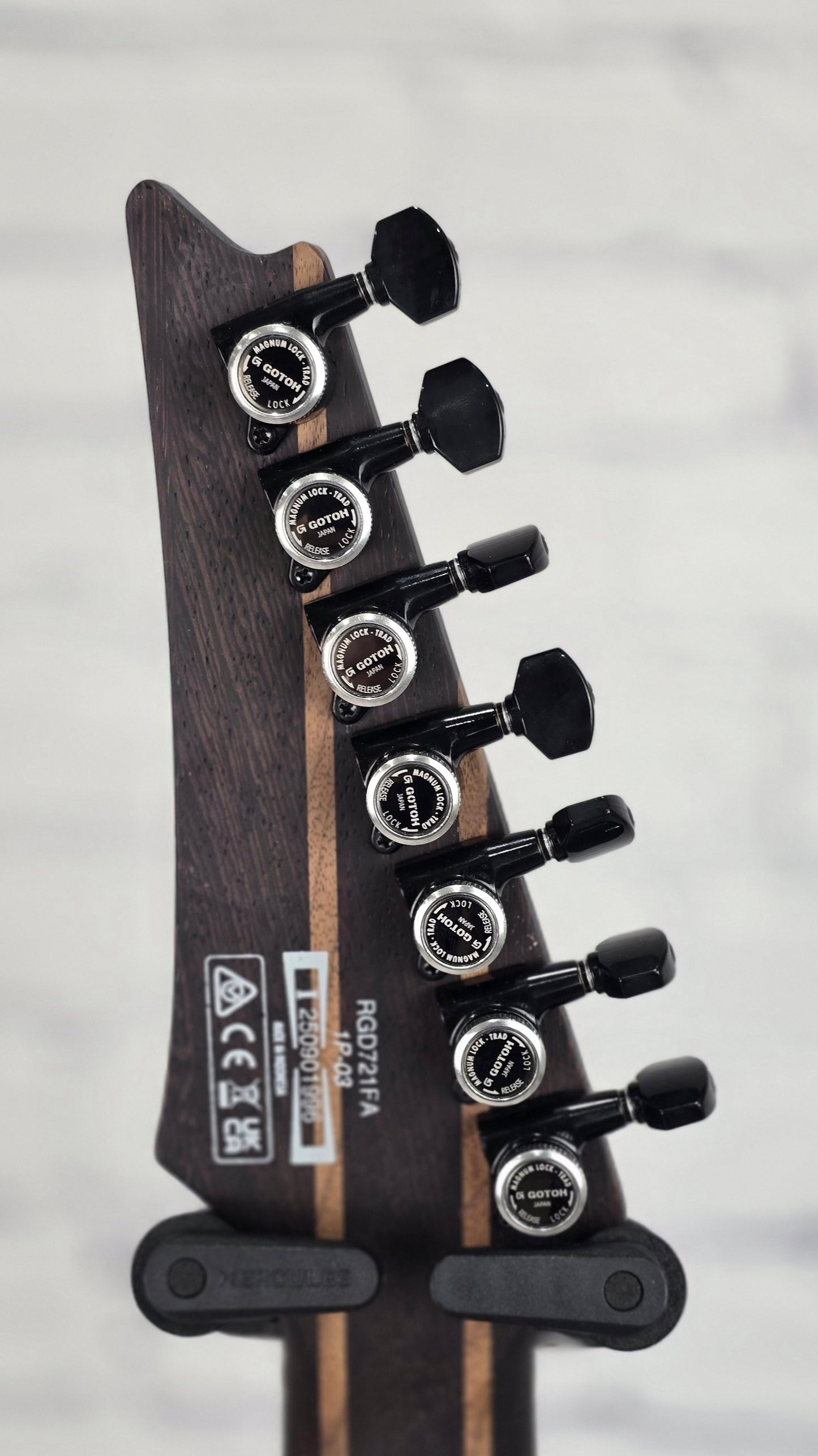 Ibanez RGD721FA WVF 7 String Electric Guitar Stained Wine Red Burst Flat