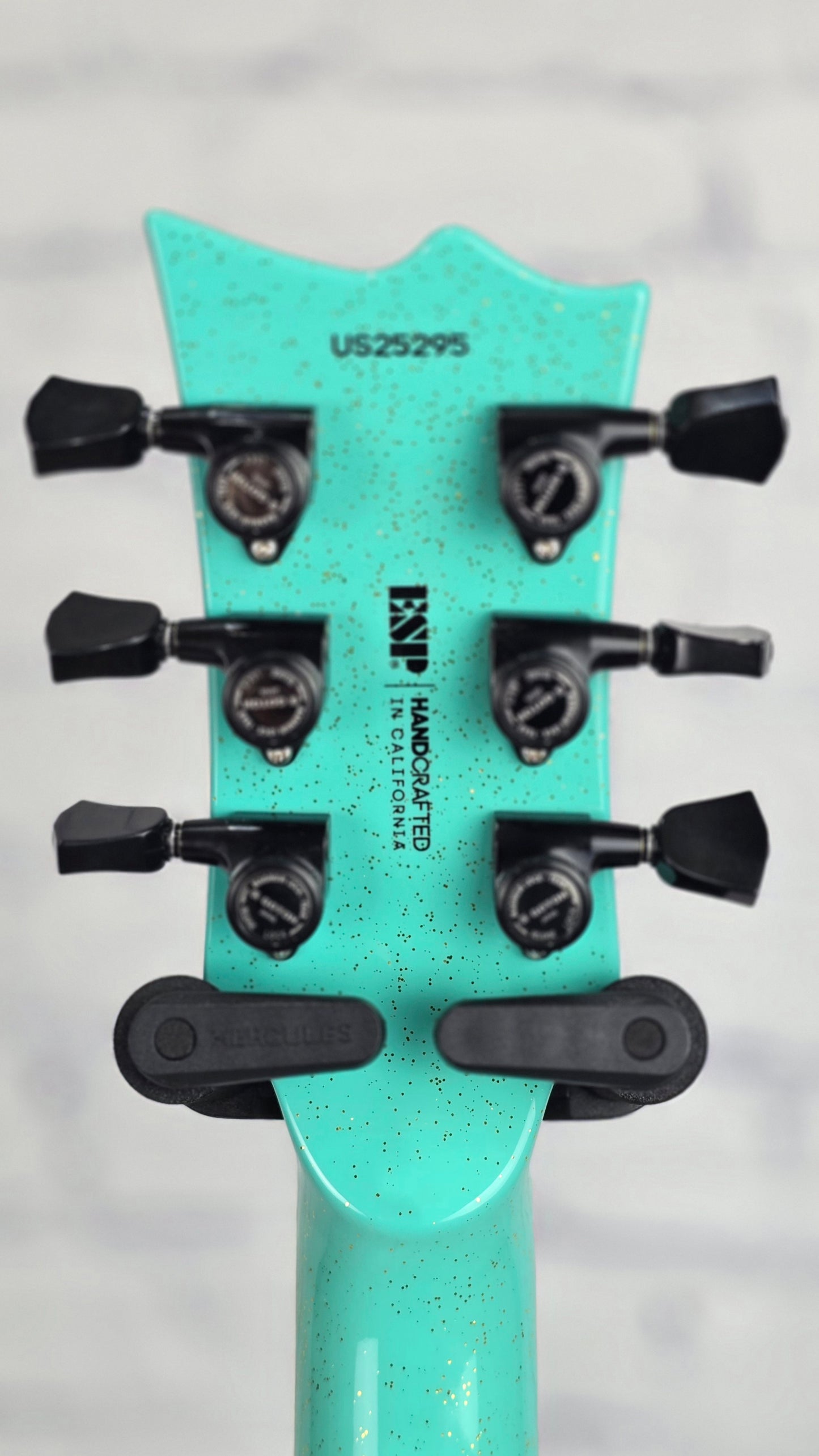 ESP Guitars USA Eclipse 6 String Electric Guitar Midori Gold Sparkle