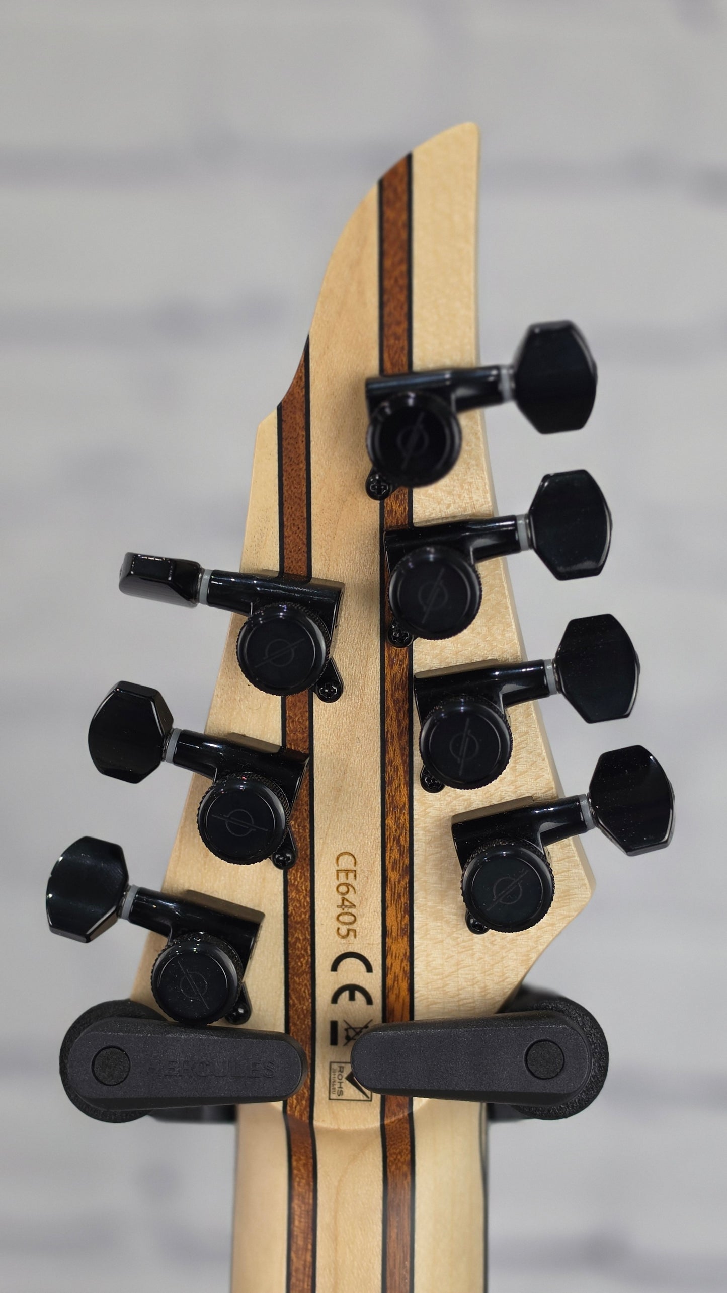 Infinia Guitars Ceres 26.5" 7 String Electric Guitar Obsidian Black