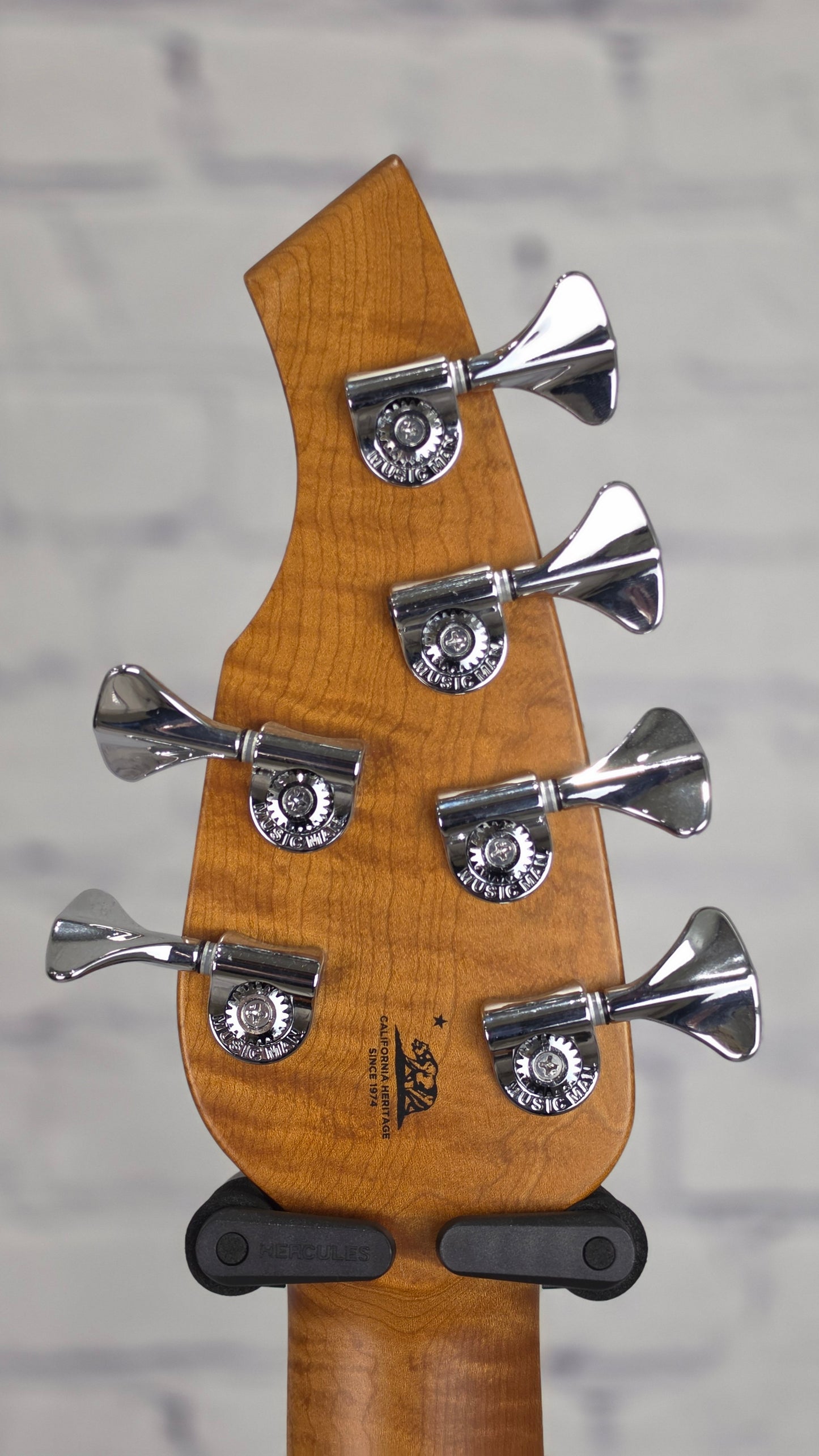 USED Ernie Ball Music Man BFR Bongo HH 6 String Bass Grabber Green Limited Edition