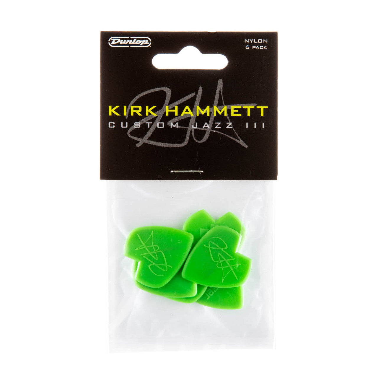 Dunlop Kirk Hammett Jazz III Picks Purple Sparkle 47PKH3N