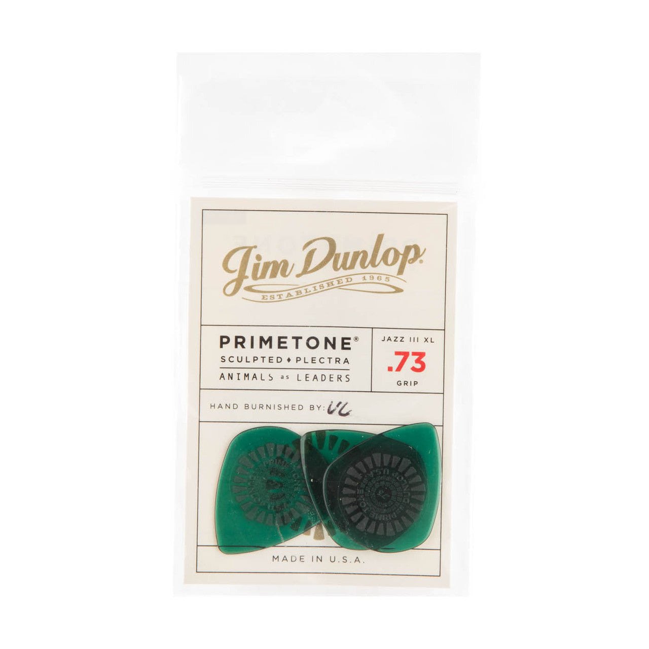 Dunlop Animals As Leaders Green Primetone .73mm Flow Picks (3) AALP02