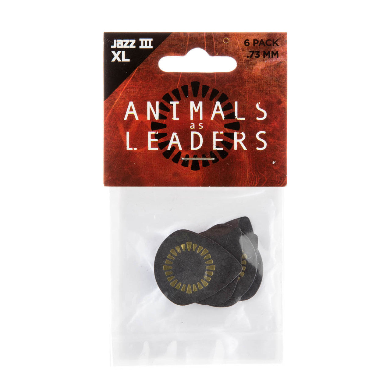 Dunlop Animals As Leaders Jazz III XL Javier Reyes .73mm Tortex Guitar Picks (6)