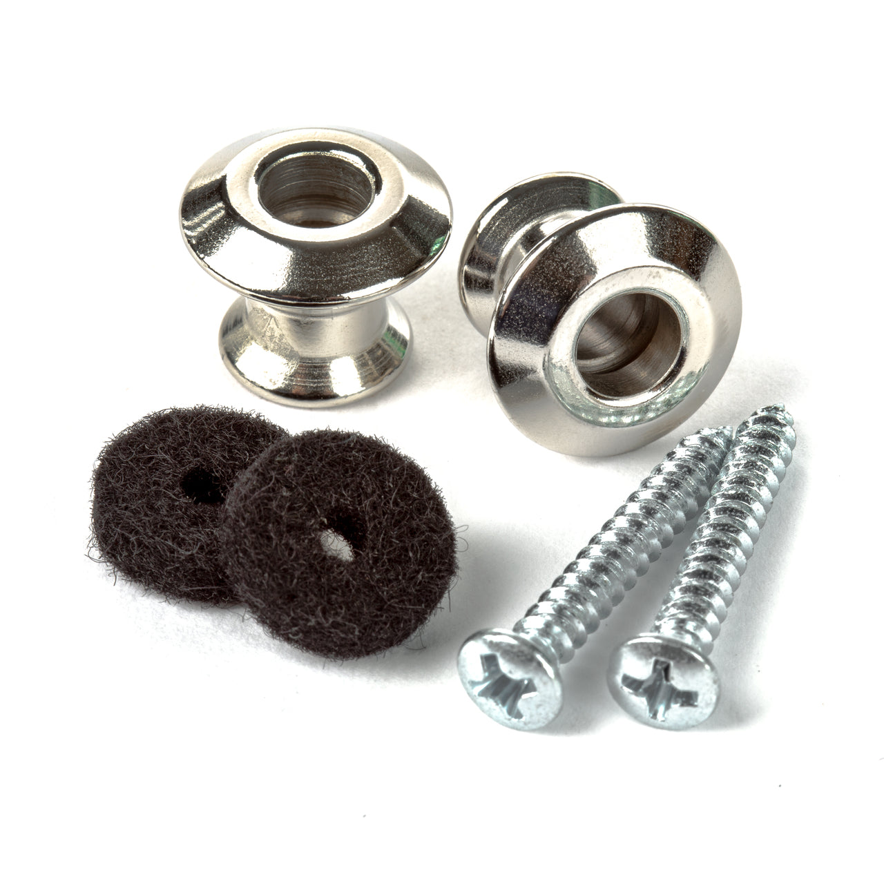 Dunlop STRAPLOK® Dual Design Strap Locks Button Set (Nickel)