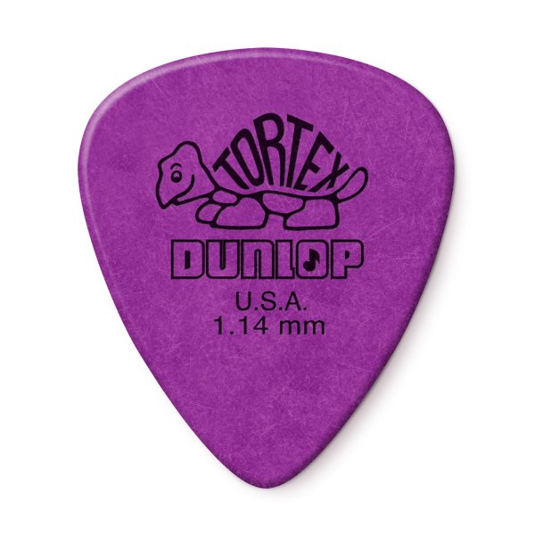 Dunlop 1.14mm Tortex Standard Guitar Picks (12 Pack) Purple